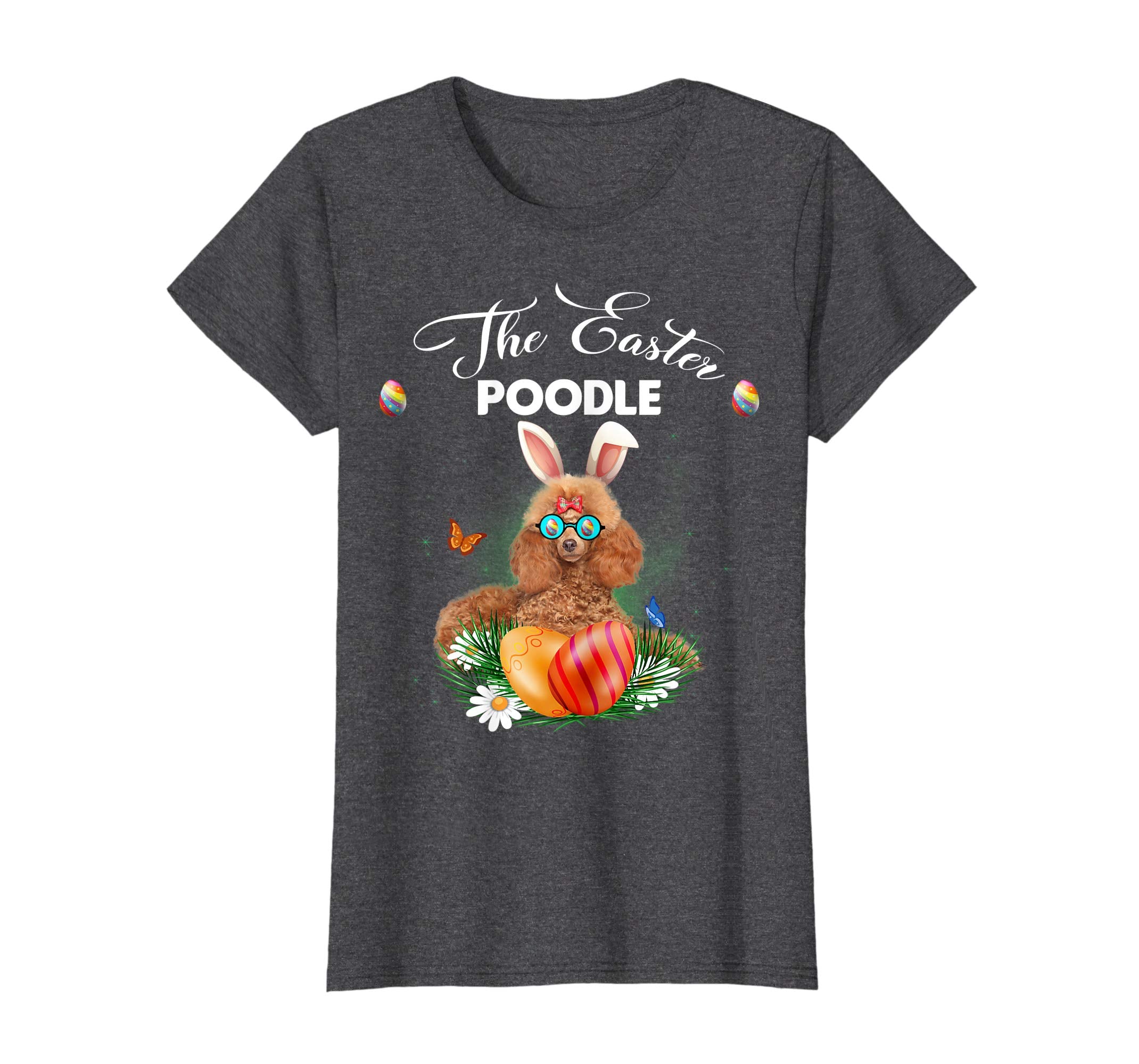 Poodle Bunny Easter Day Dog Gifts T-Shirt