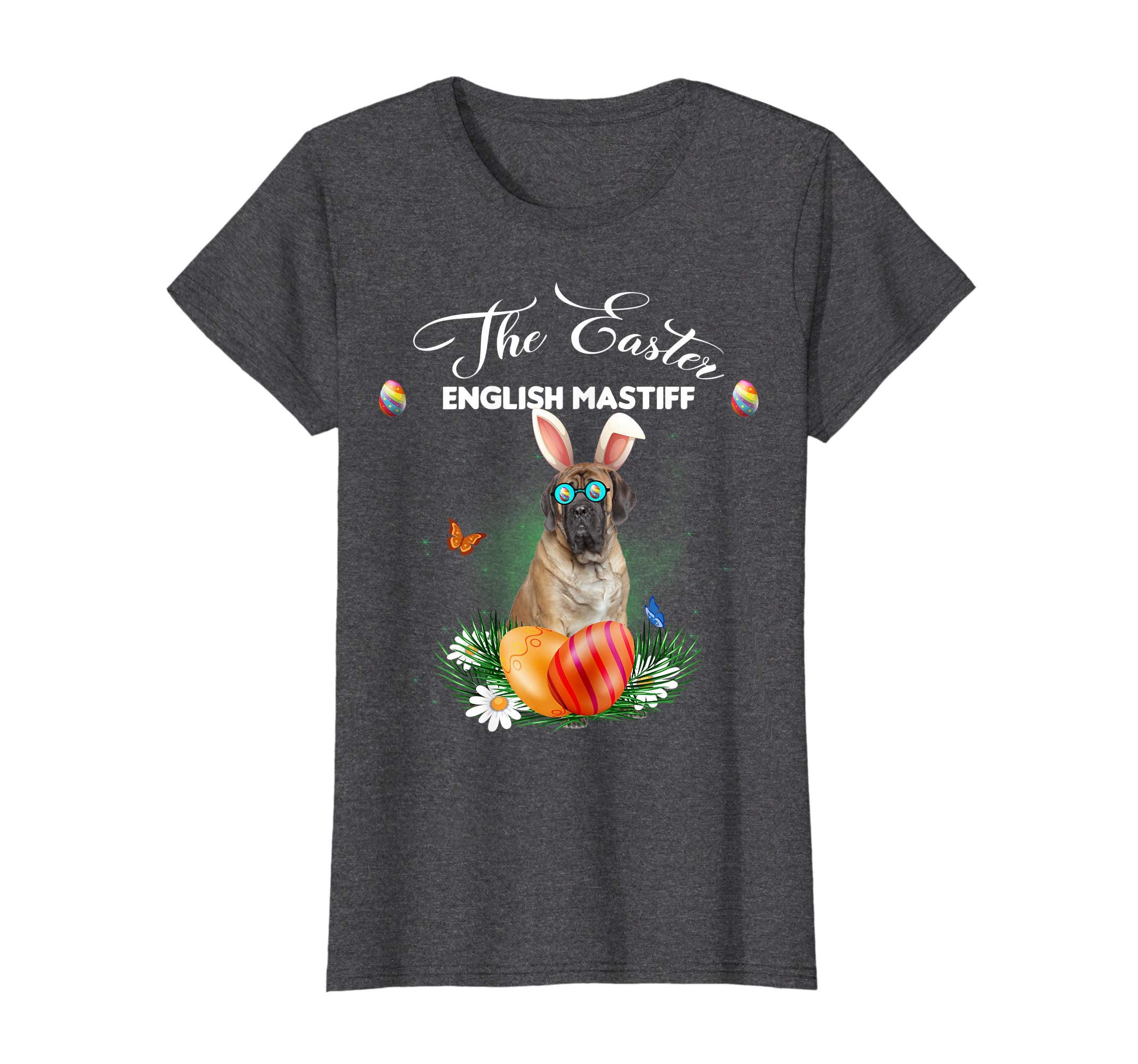 English Mastiff Bunny Easter Day Dog Gifts T-Shirt