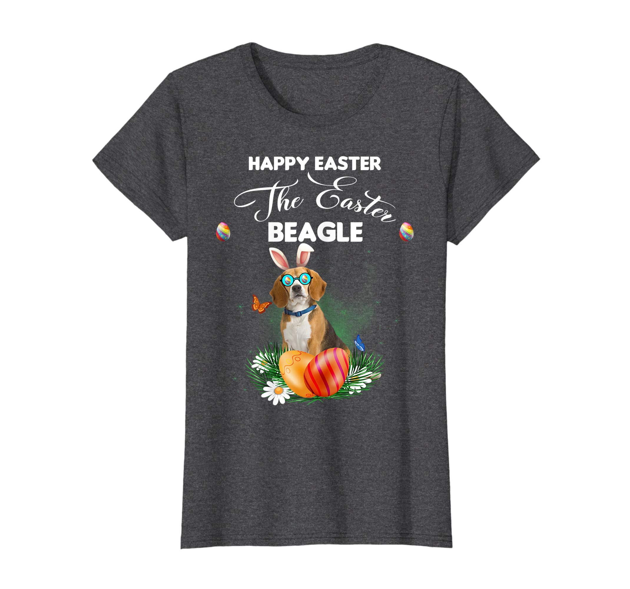 Beagle Dog Sunglass Bunny Happy Easter Day Tshirt
