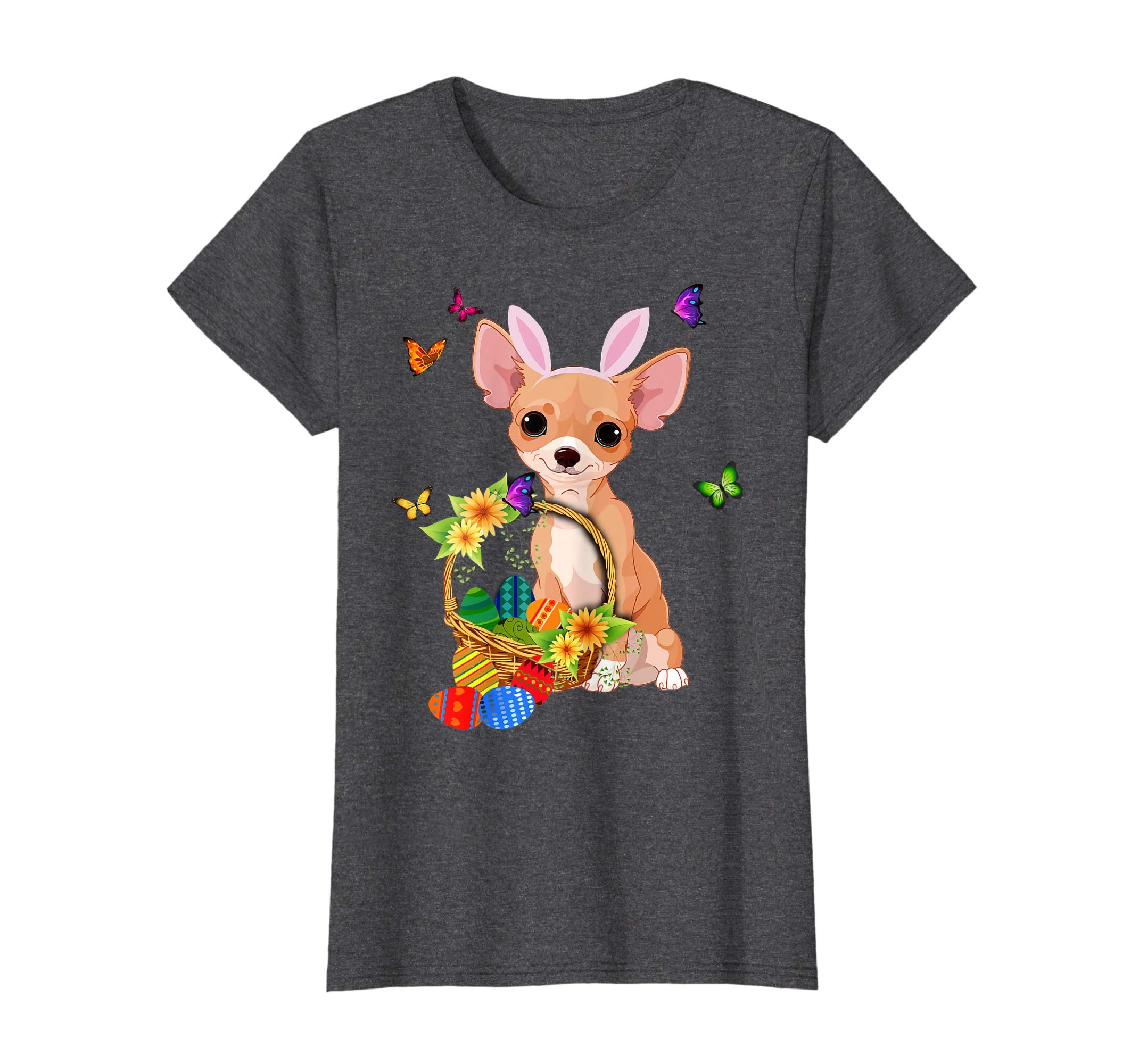 Chihuahua Bunny Hat Rabbit Easter Eggs Shirt