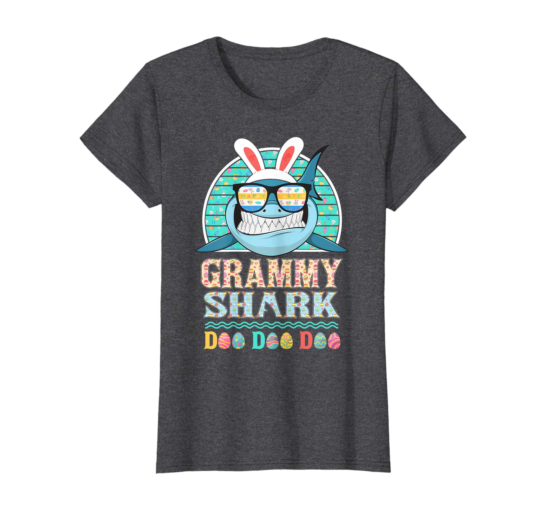 Funny Grammy Shark Happy Easter Day Gift Family Shirt