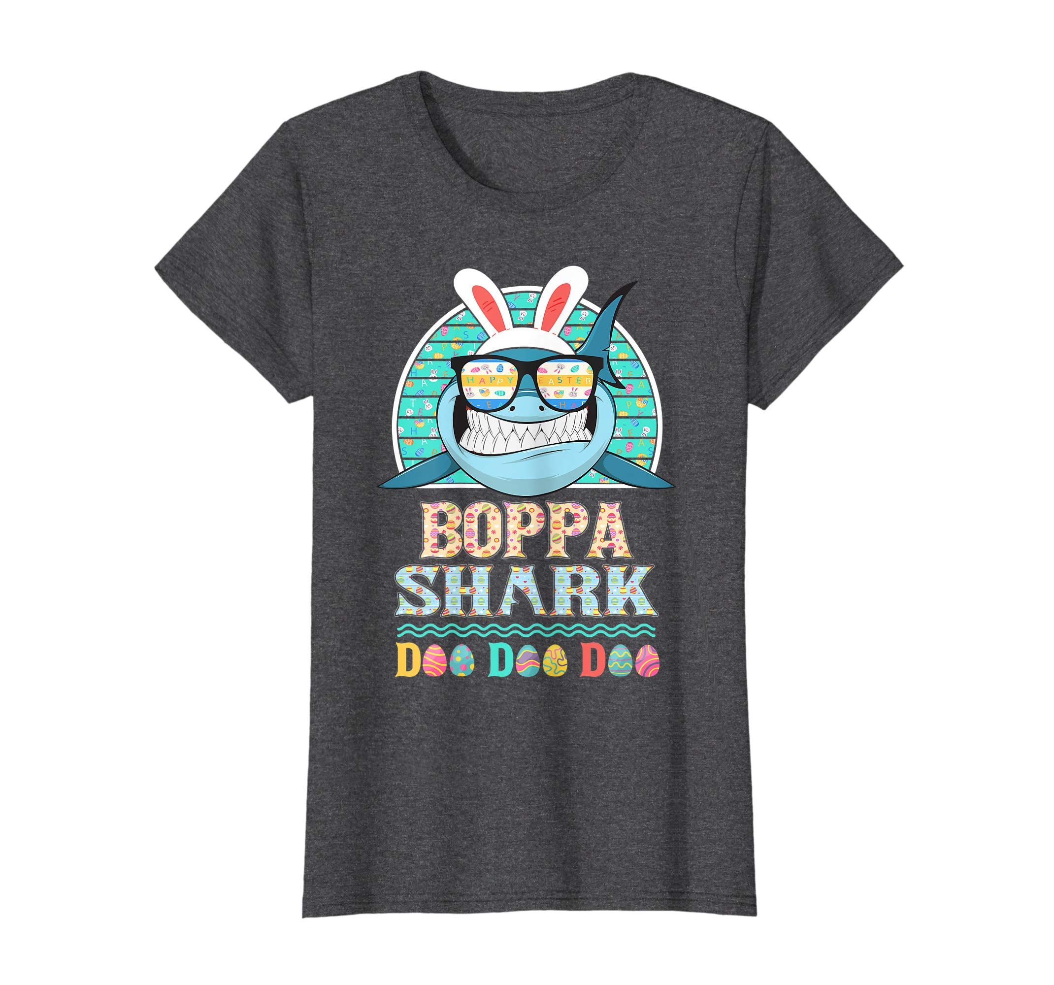 Funny Boppa Shark Happy Easter Day Gift Family Shirt