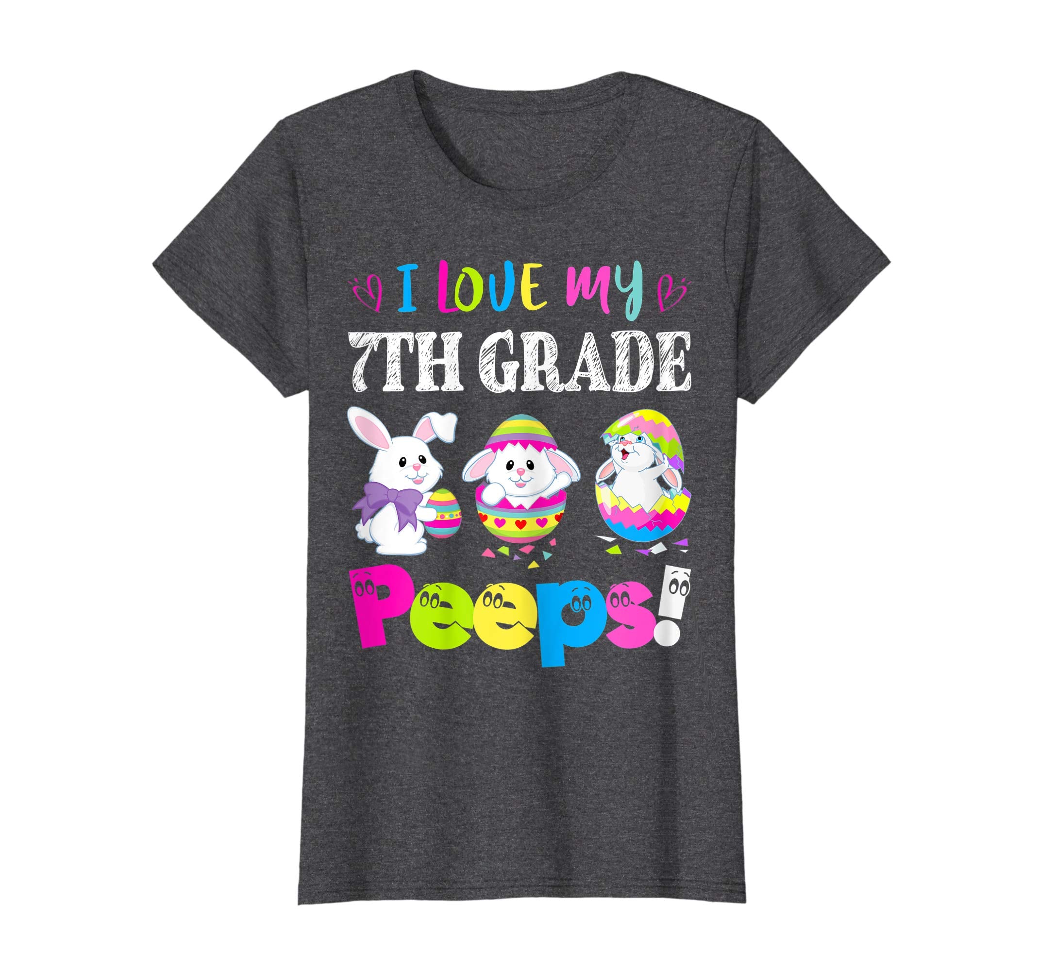 I Love My 7th Grade Peeps Easter Bunny Gift T-Shirt