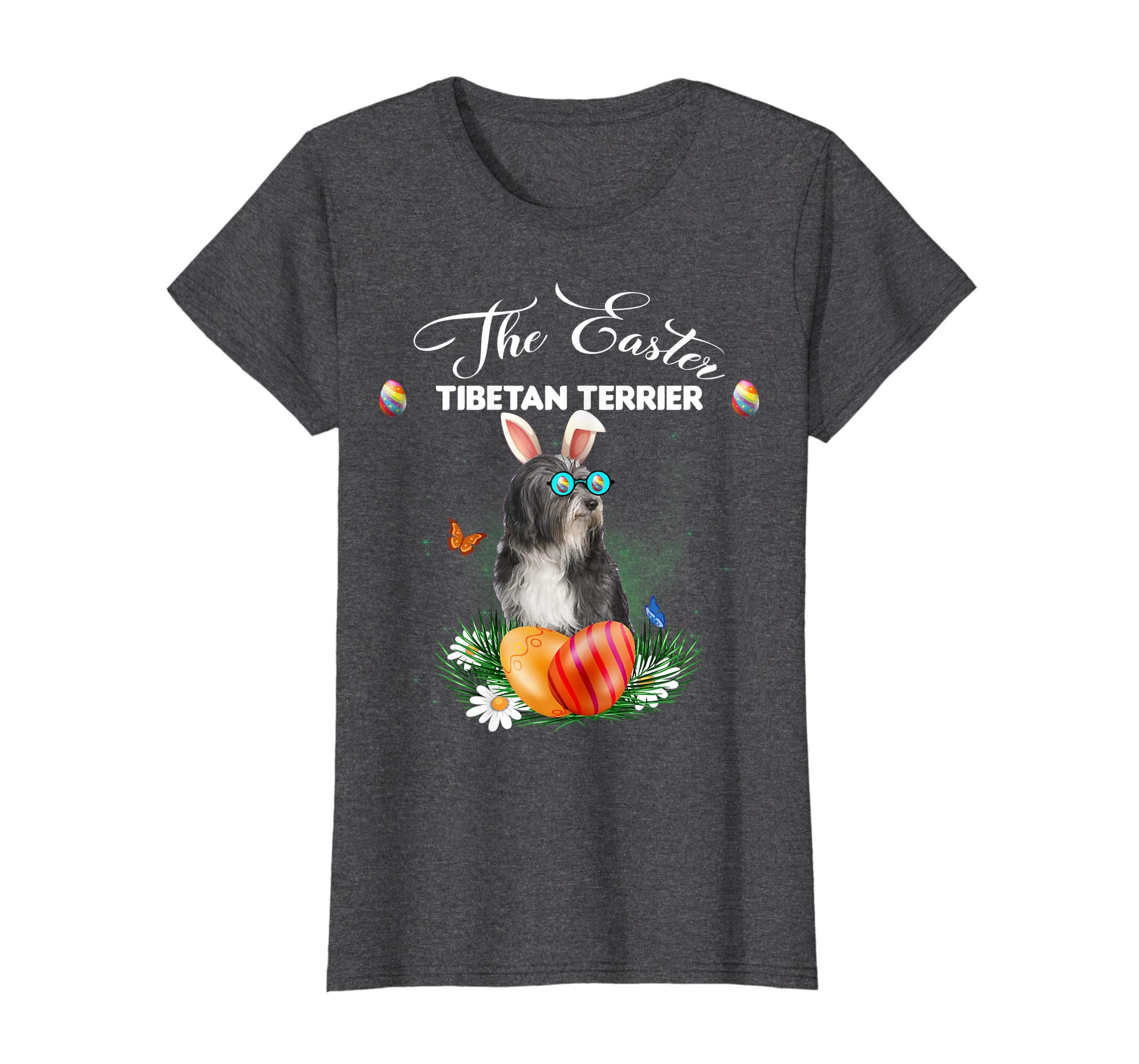 Tibetan Terrier Bunny Easter Day Dog Gifts T-Shirt
