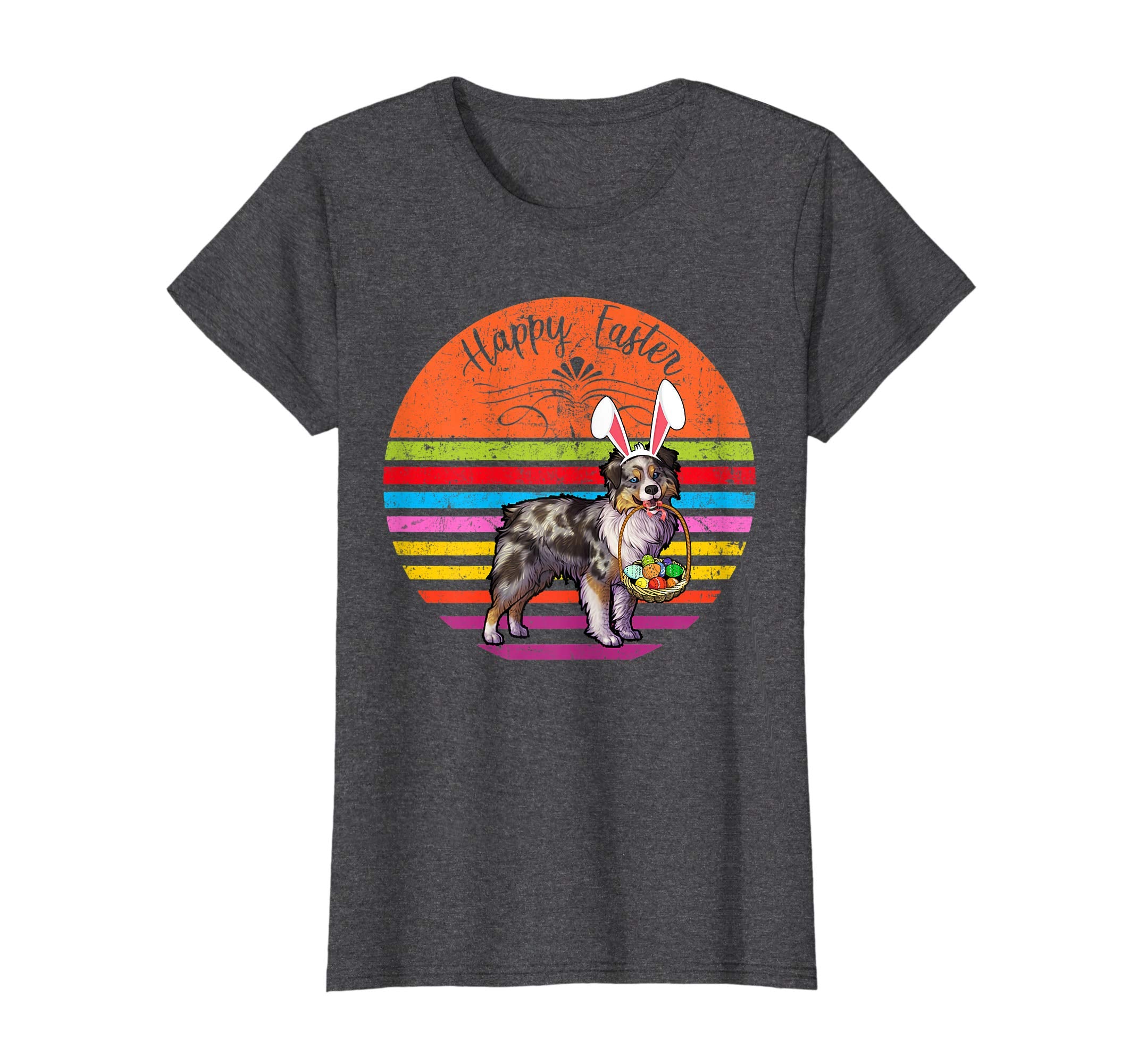 Vintage Miniature Australian Shepherd Dog Easter Eggs Shirt
