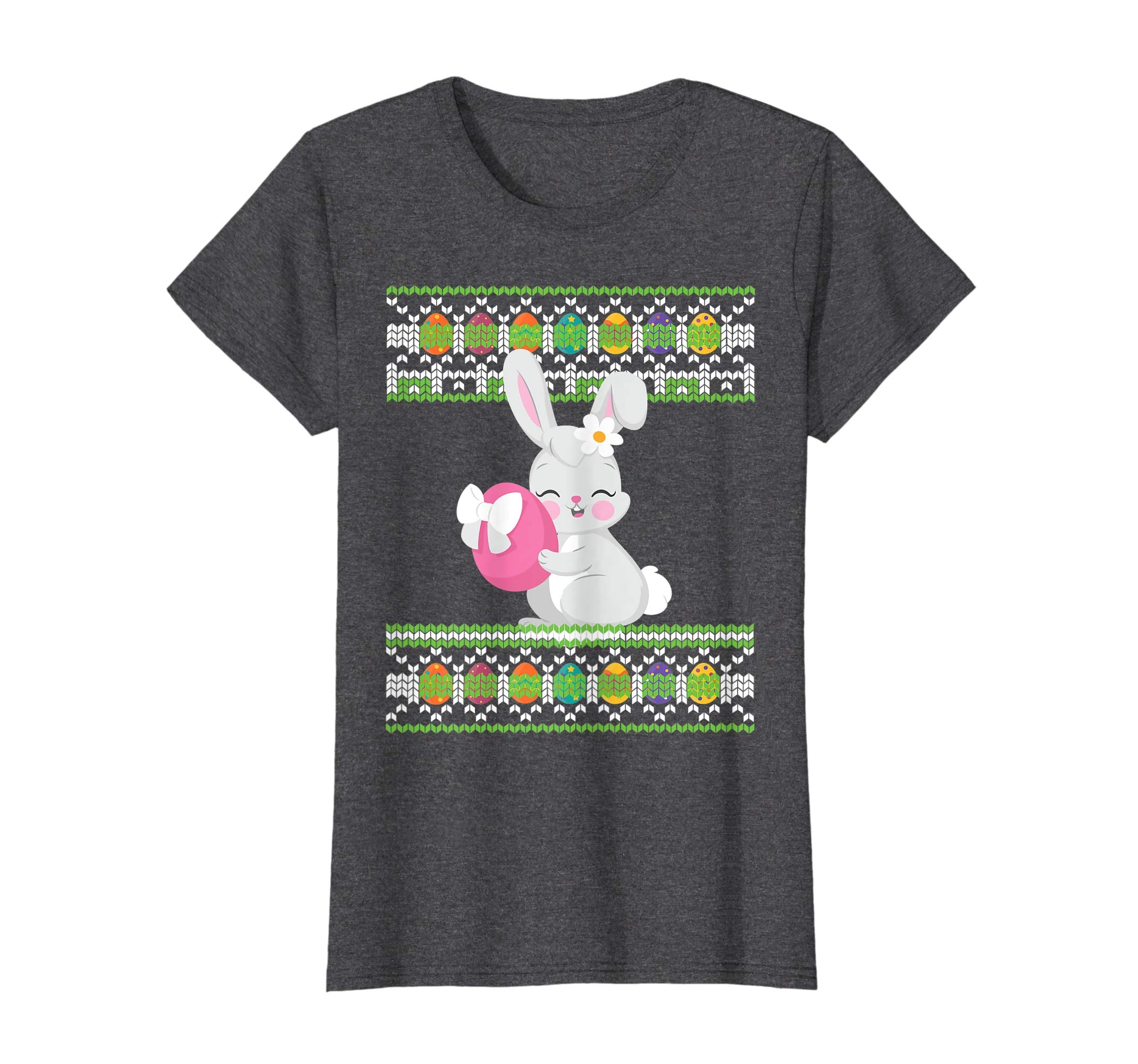Bunny Rabbit With Big Easter Eggs Ugly Sweater Happy Shirt