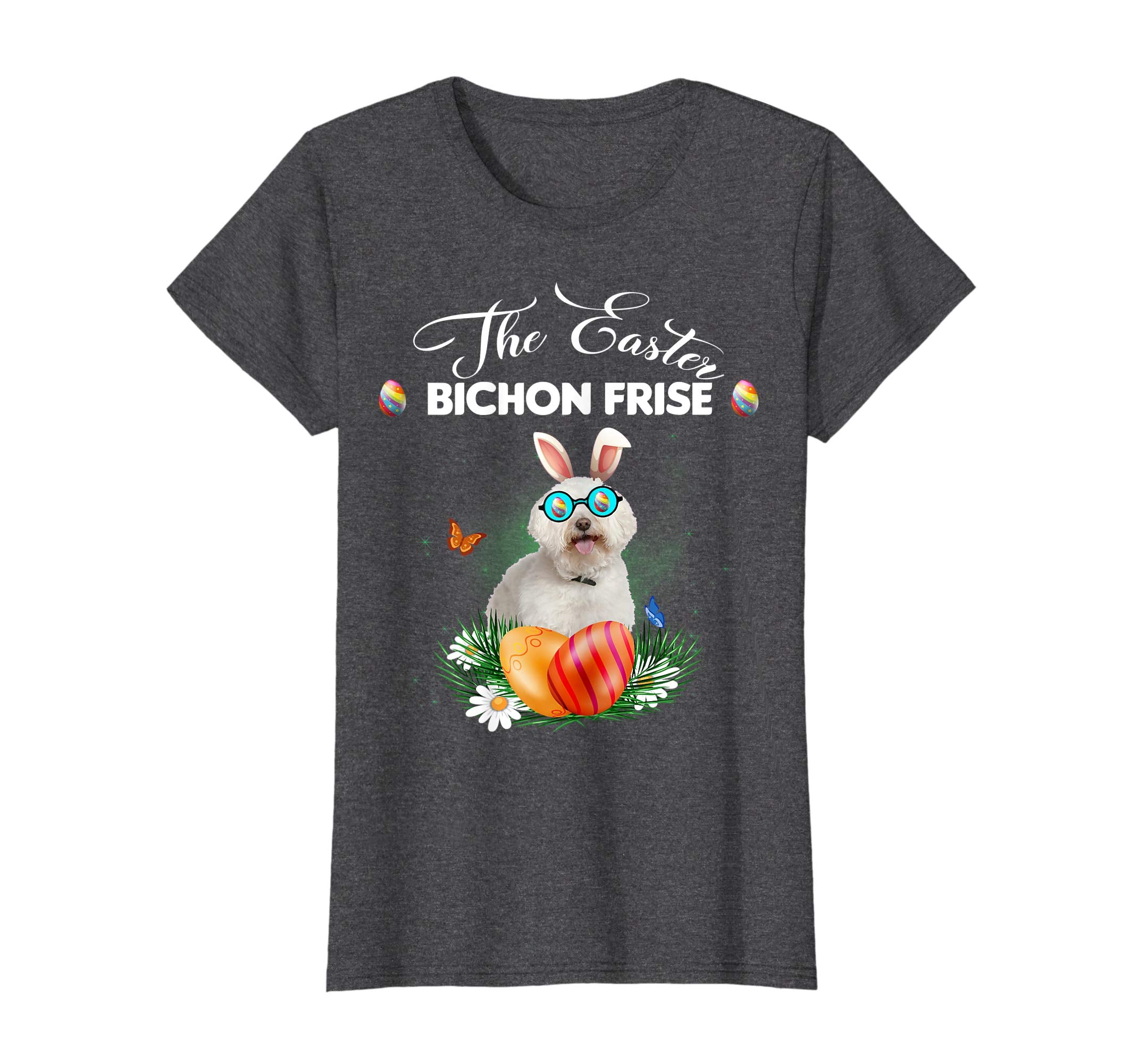 Bichon Frise Bunny Easter Day Dog Gifts T-Shirt