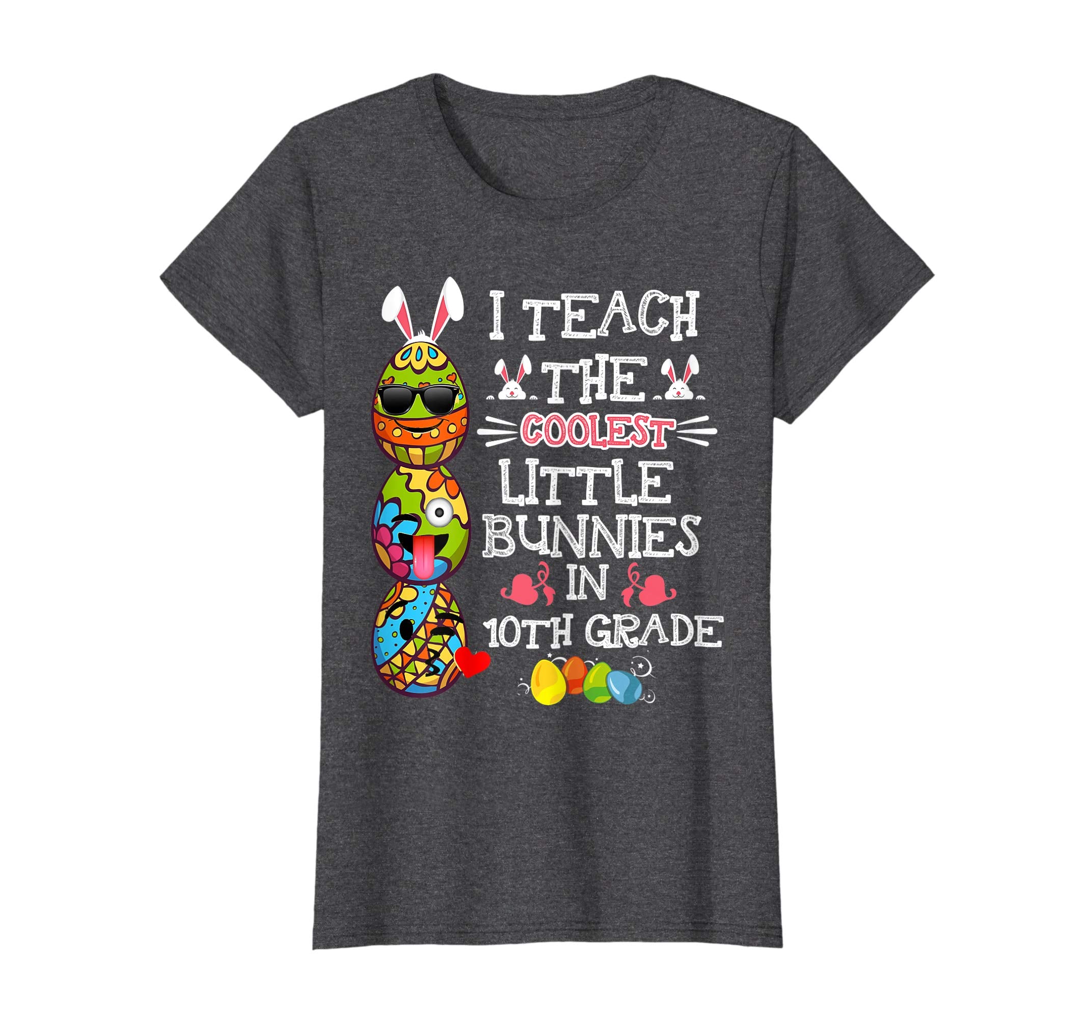 Easter 10th Grade Teacher T Shirt Easter Egg Emoji T Shirt