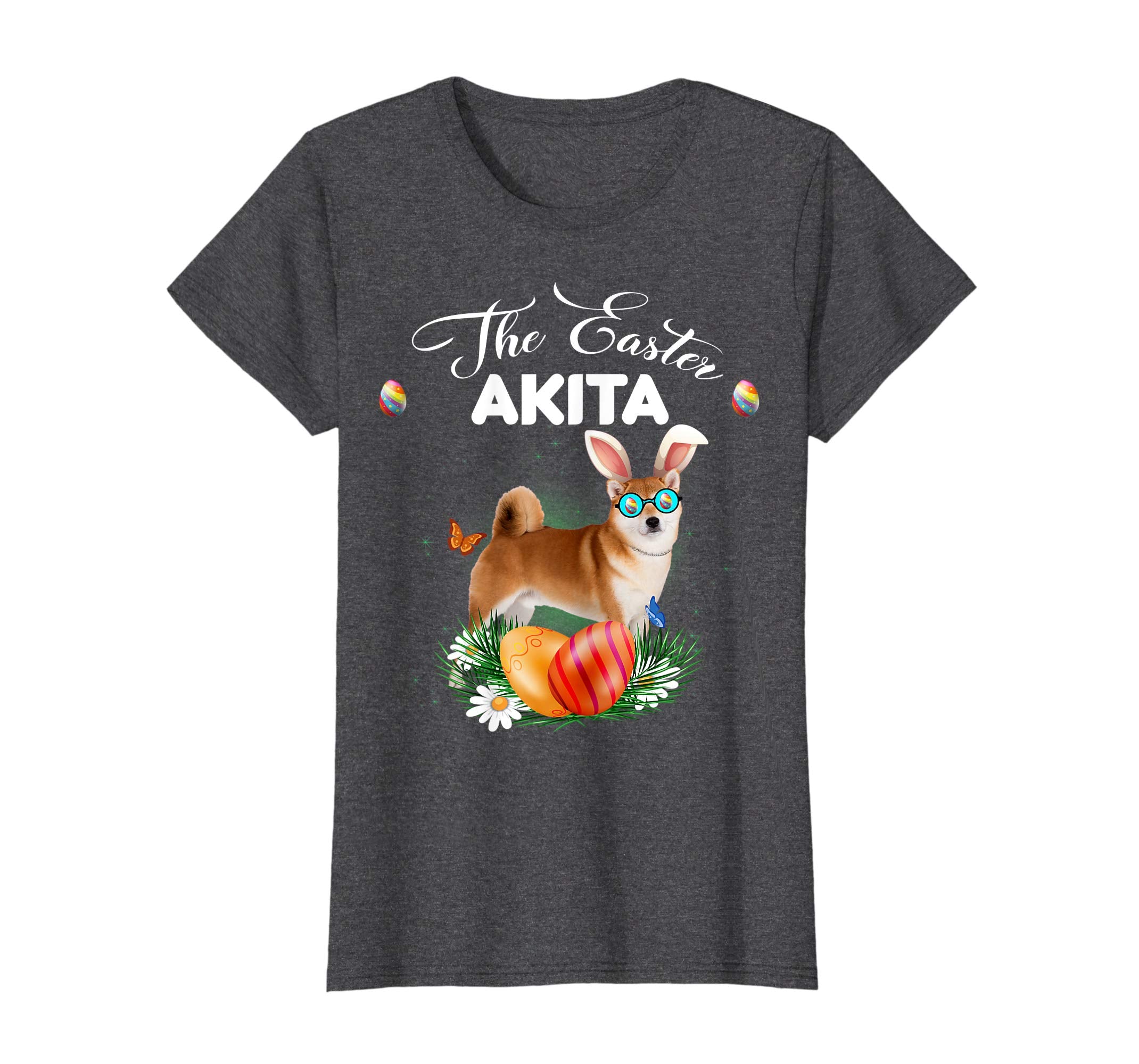 Akita Bunny Easter Day Dog Gifts T-Shirt
