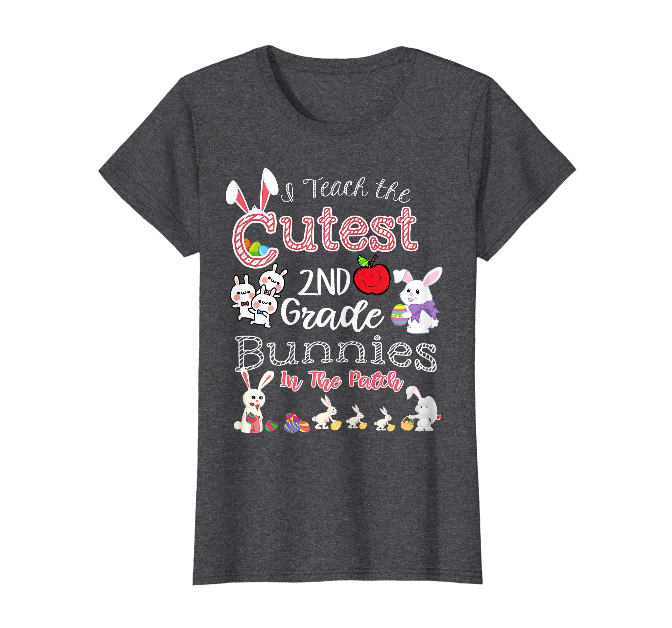 Cute Easter 2nd Grade Teacher T Shirt - Cutest Bunnies