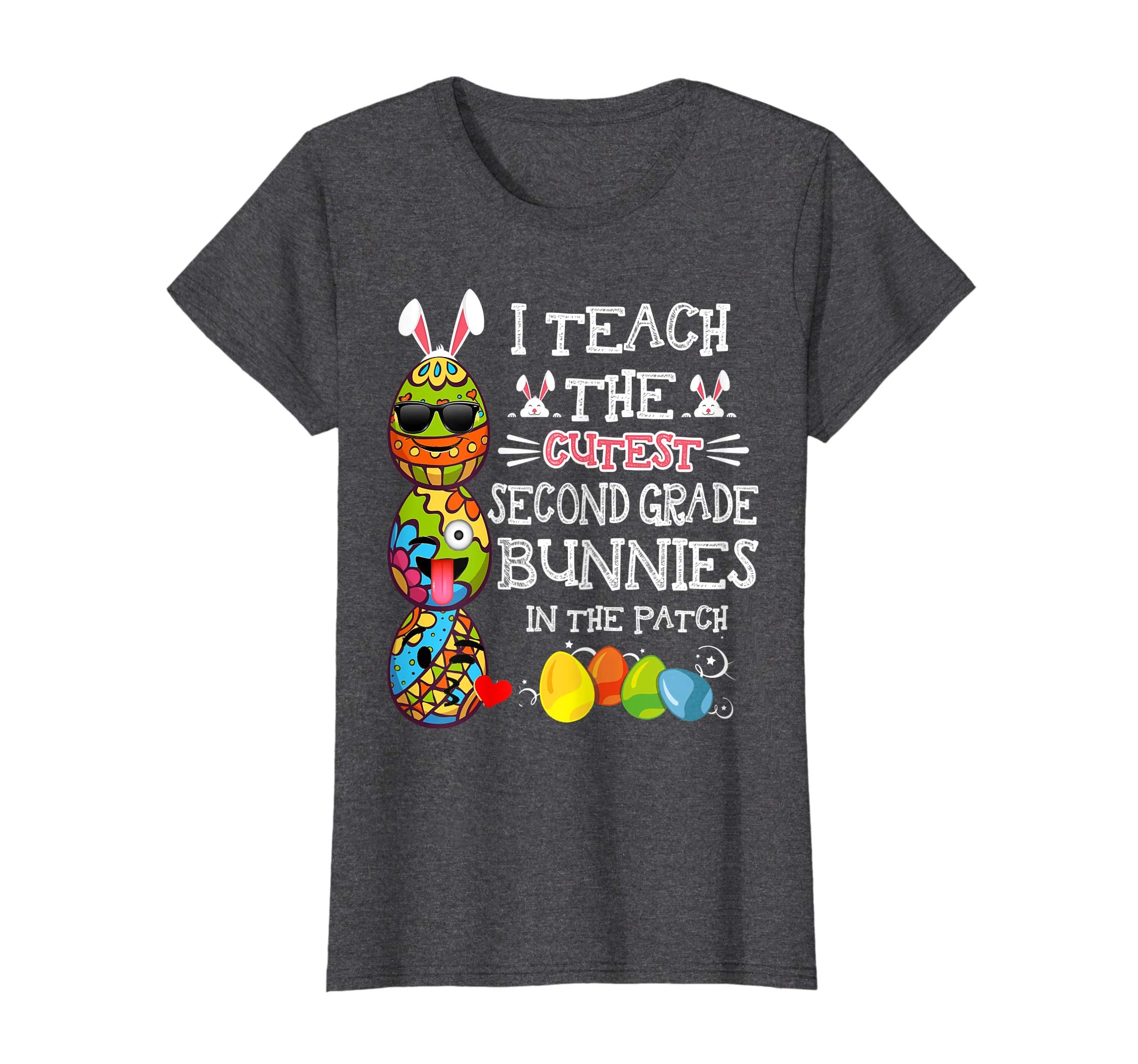 Easter Second Grade Teacher T Shirt Easter Egg Emoji Shirt