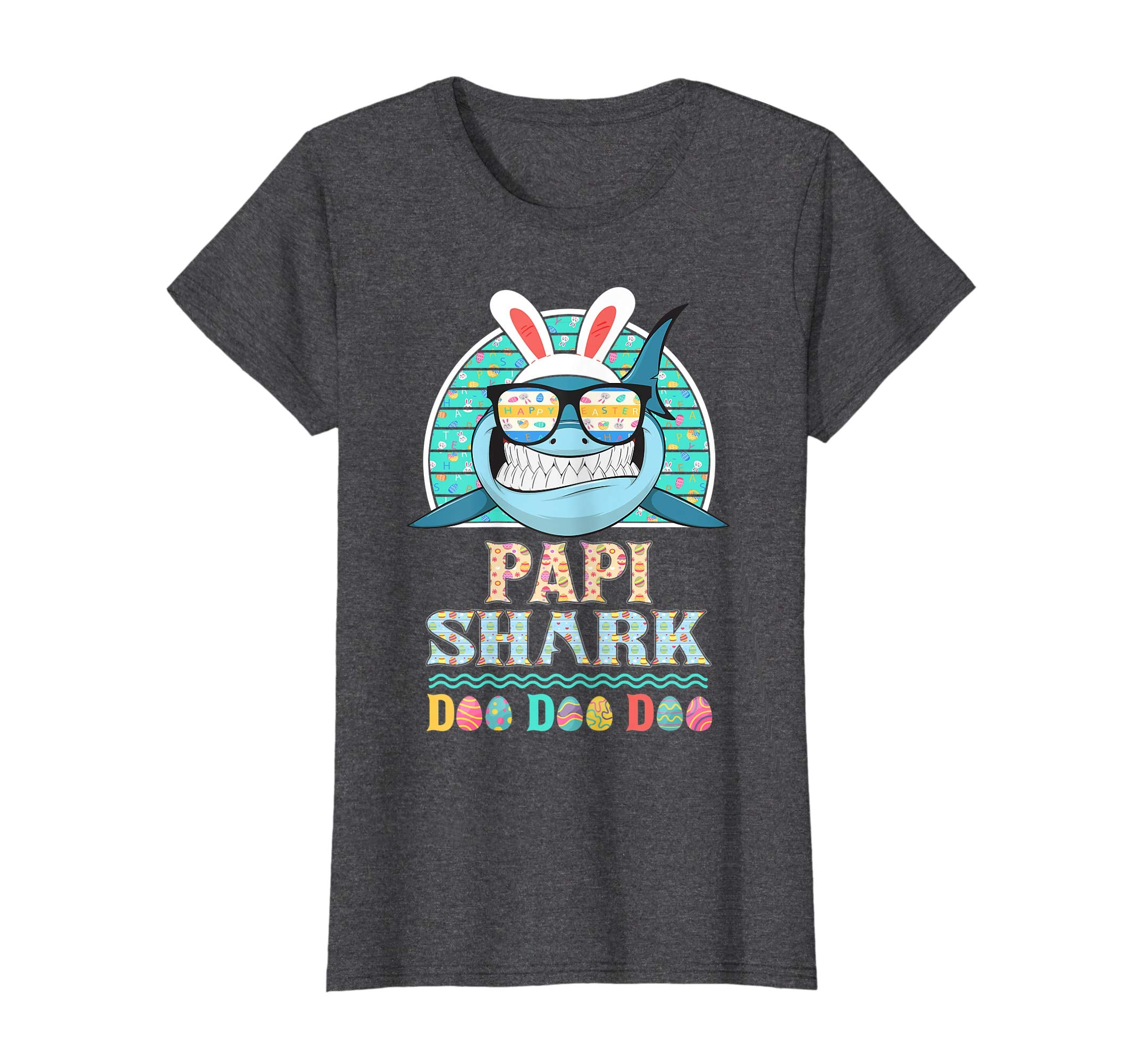 Funny Papi Shark Happy Easter Day Gift Family Shirt