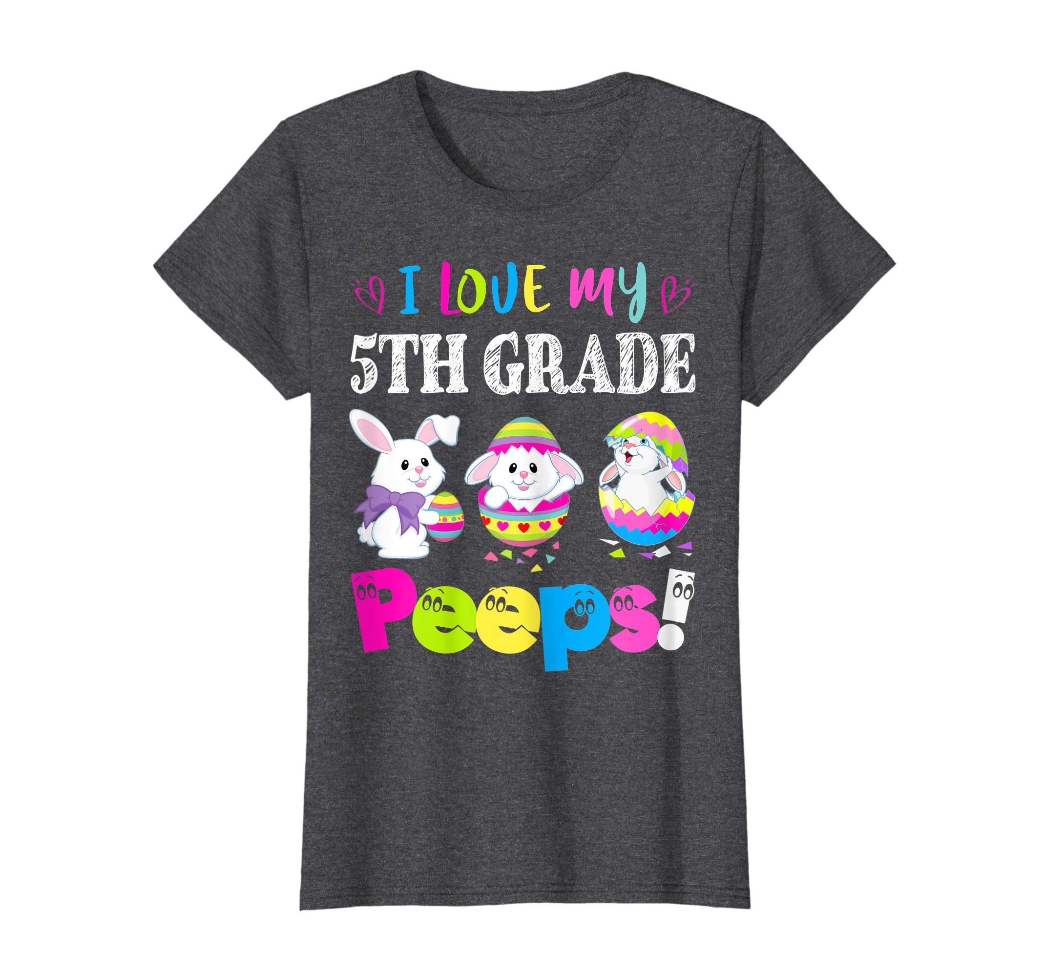 I Love My 5th Grade Peeps Easter Bunny Gift T-Shirt