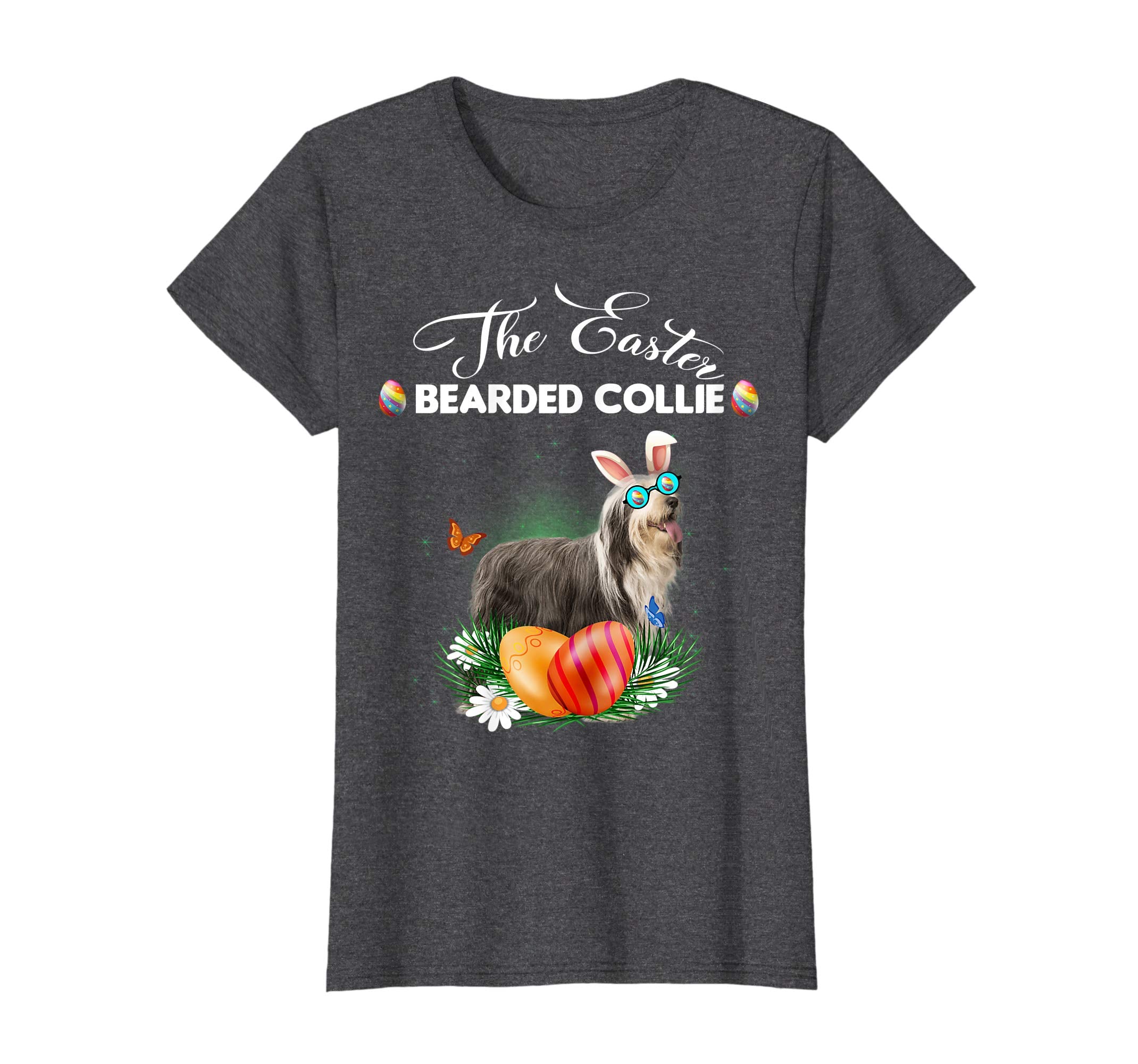 Bearded Collie Bunny Easter Day Dog Gifts T-Shirt