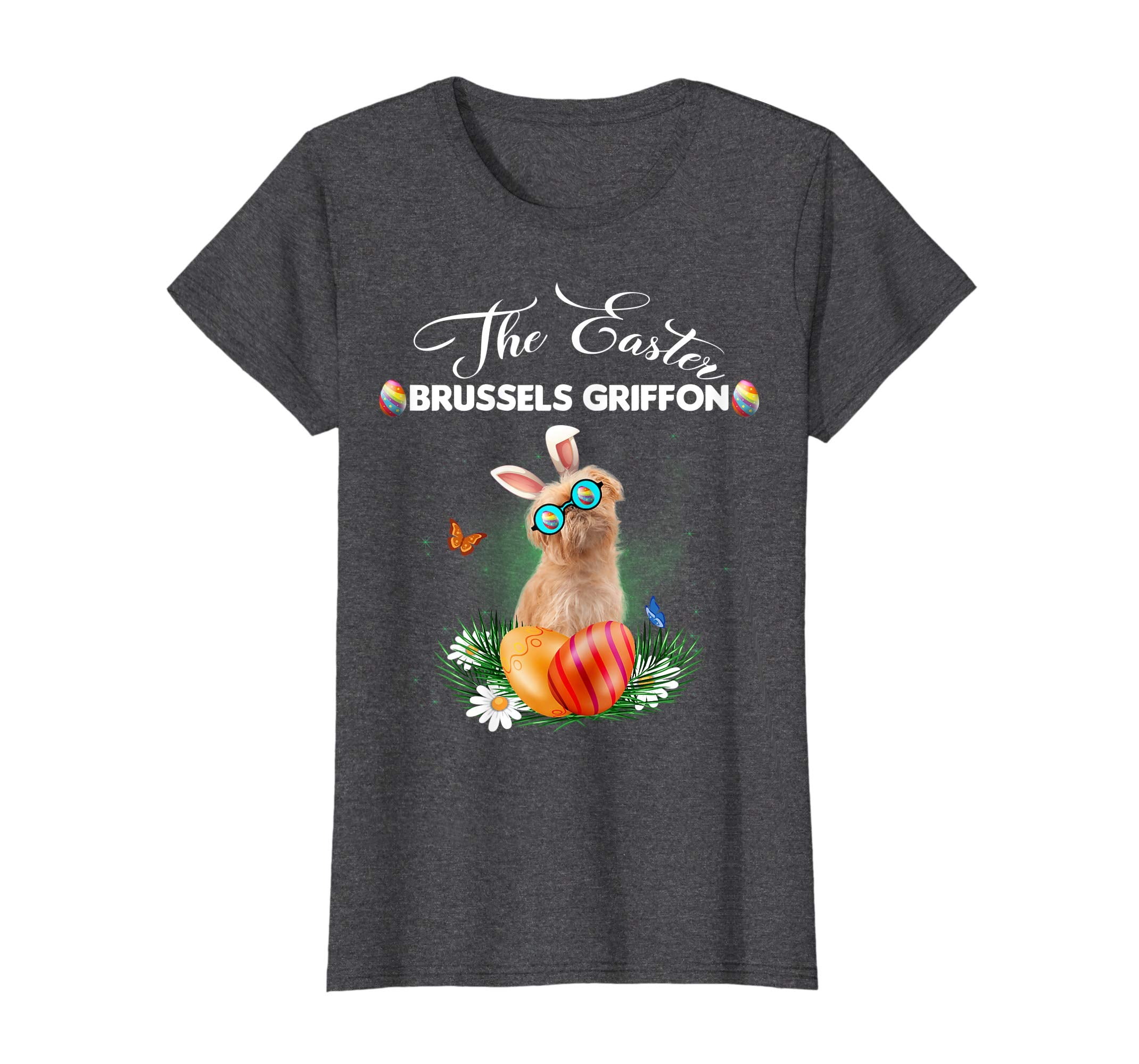 Brussels Griffon Bunny Easter Day Dog Gifts T-Shirt