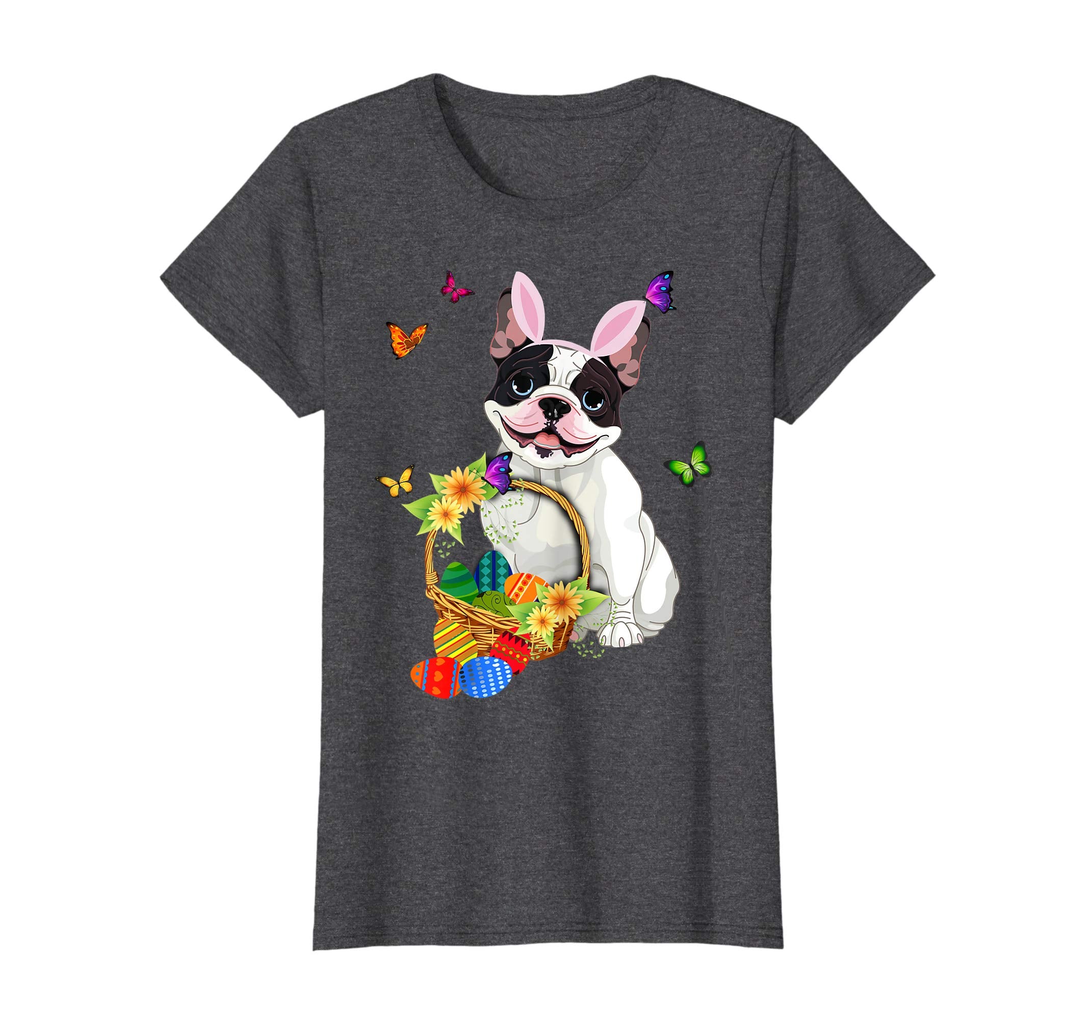 French Bulldog Bunny Hat Rabbit Easter Eggs Shirt