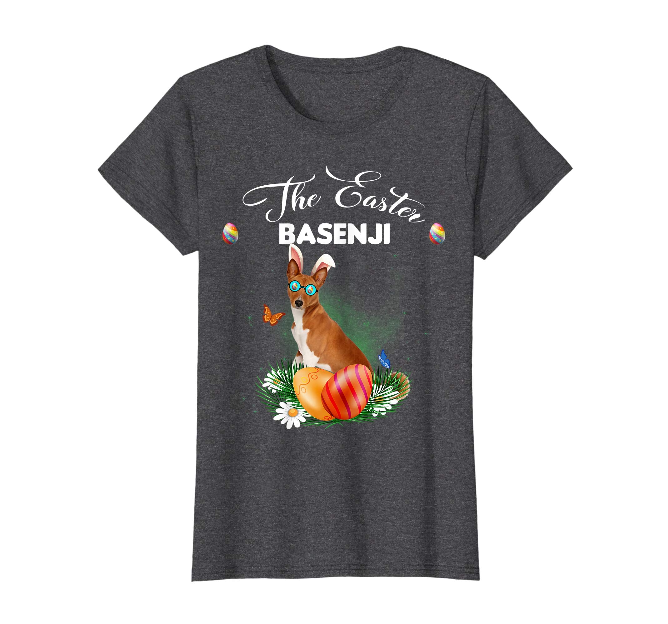 Basenji Bunny Easter Day Dog Gifts T-Shirt