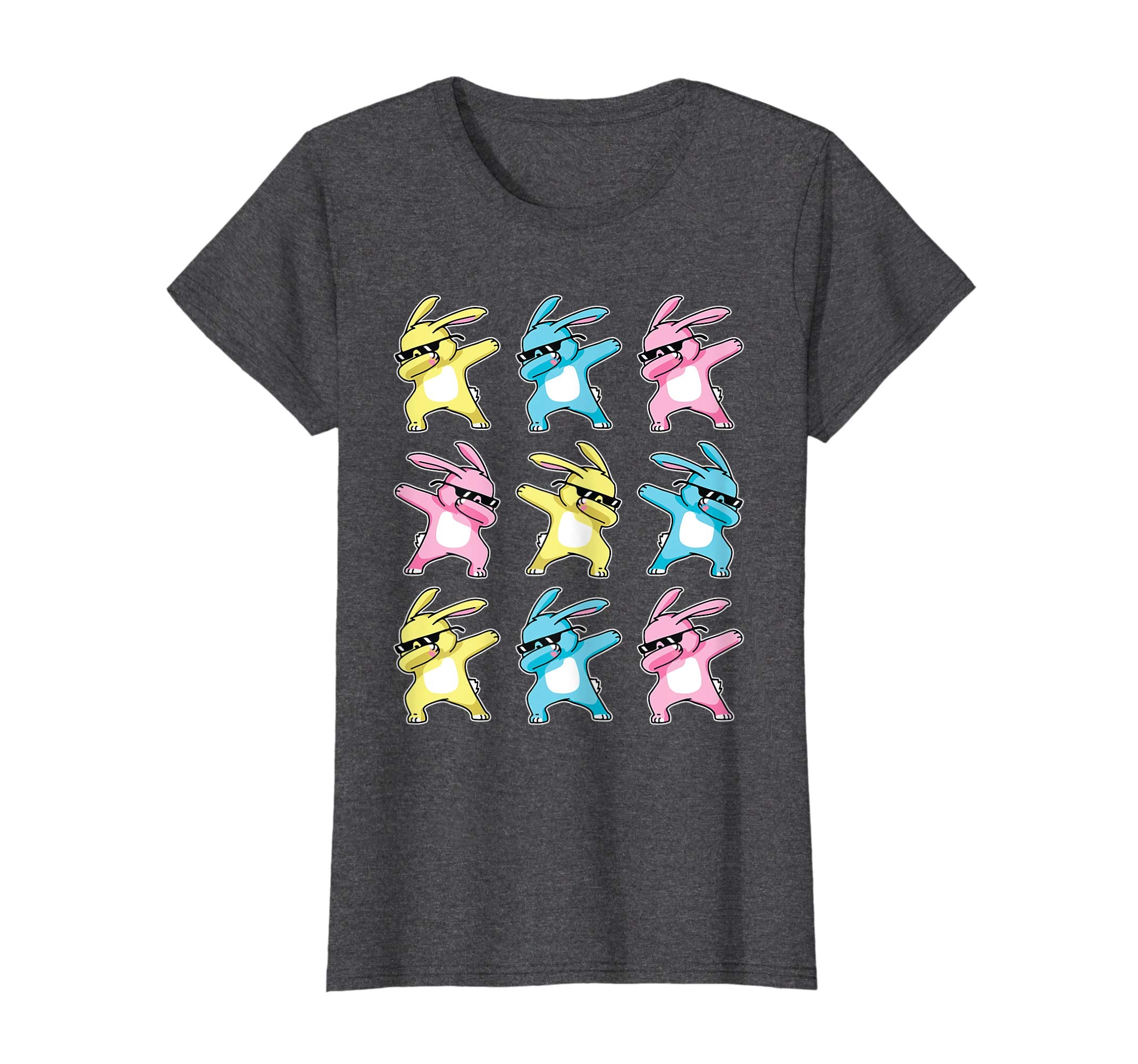 Nine Bunny Rabbit Dabbing Dancing Happy Easter Day Shirt