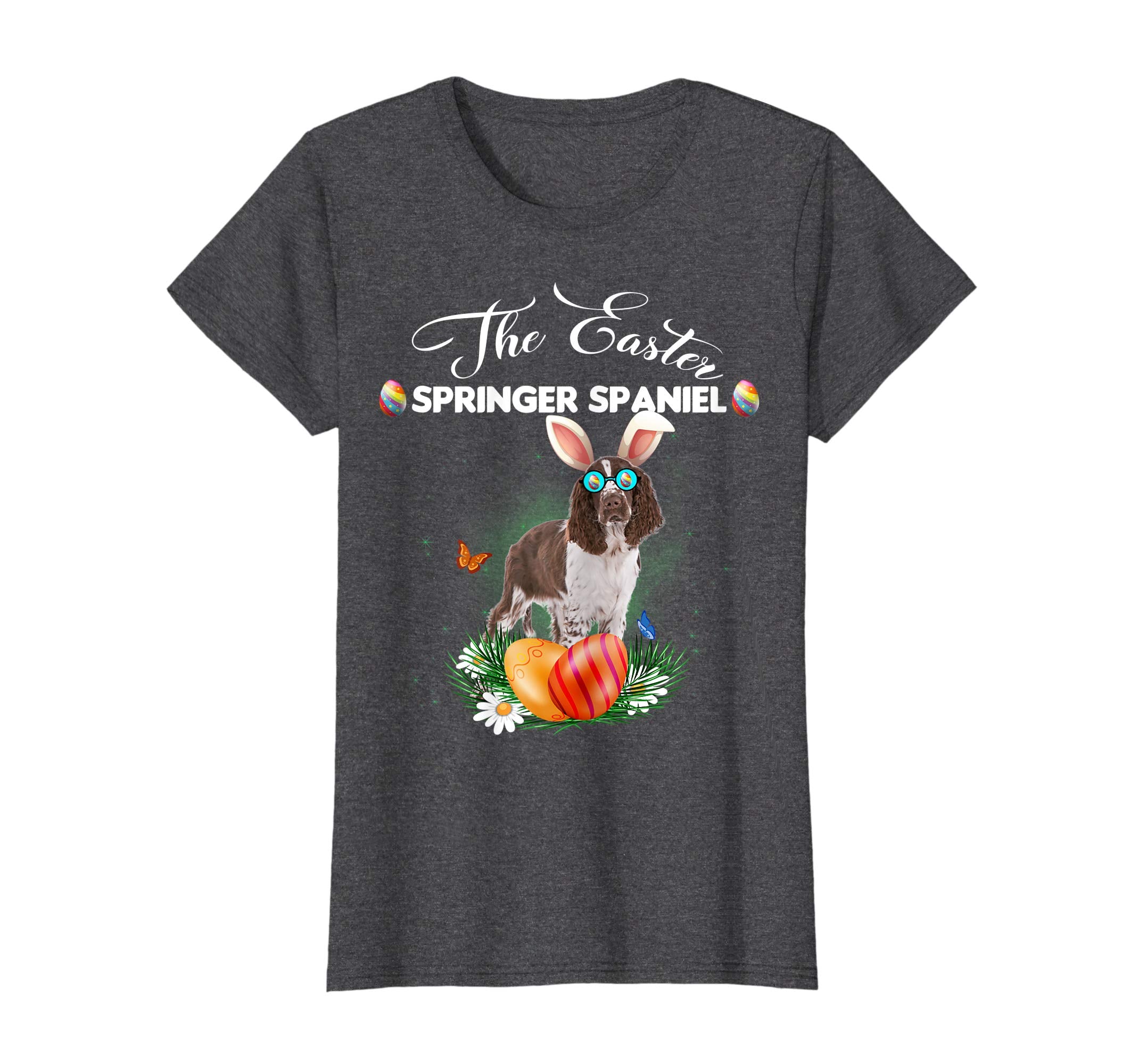 Springer Spaniel Bunny Easter Day Dog Gifts T-Shirt