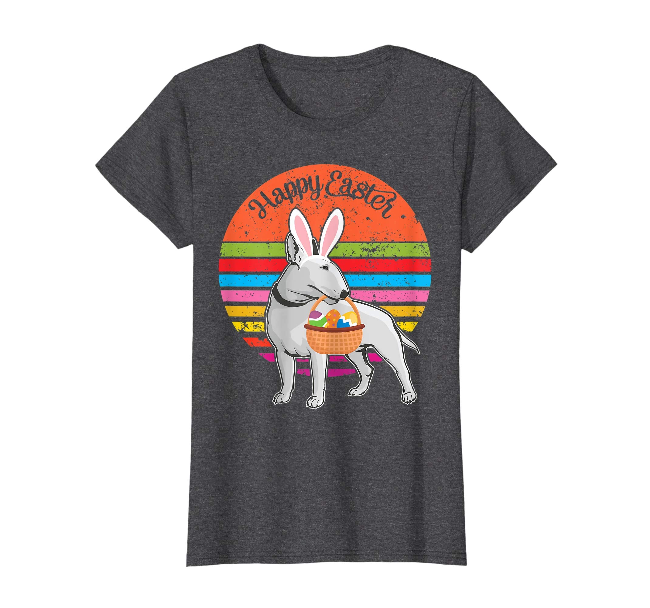 Bull Terrier Bunny Dog Easter Egg Happy Easter Vintage Shirt