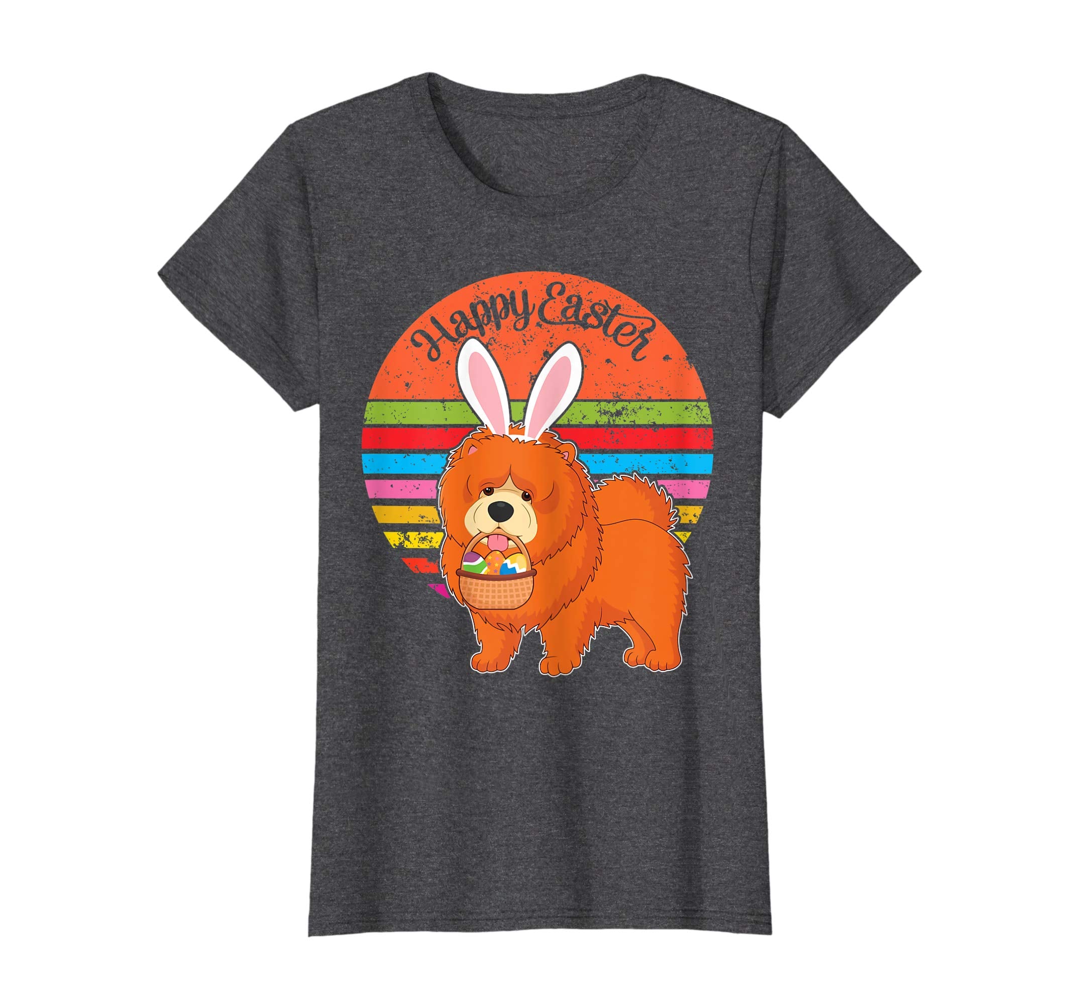 Chow Chow Bunny Dog Easter Eggs Happy Easter Vintage Shirt