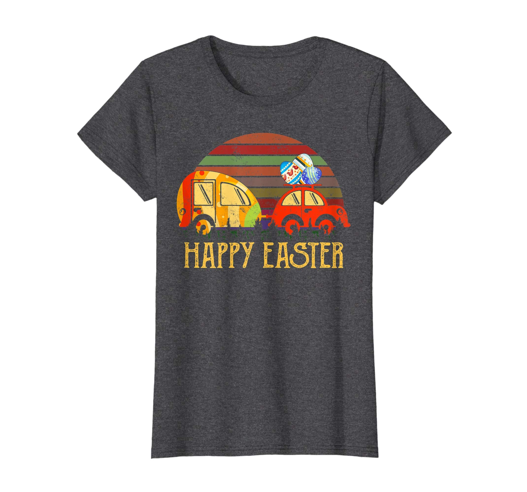 Camping T-shirt Happy Easter Day Bunny eggs for men women