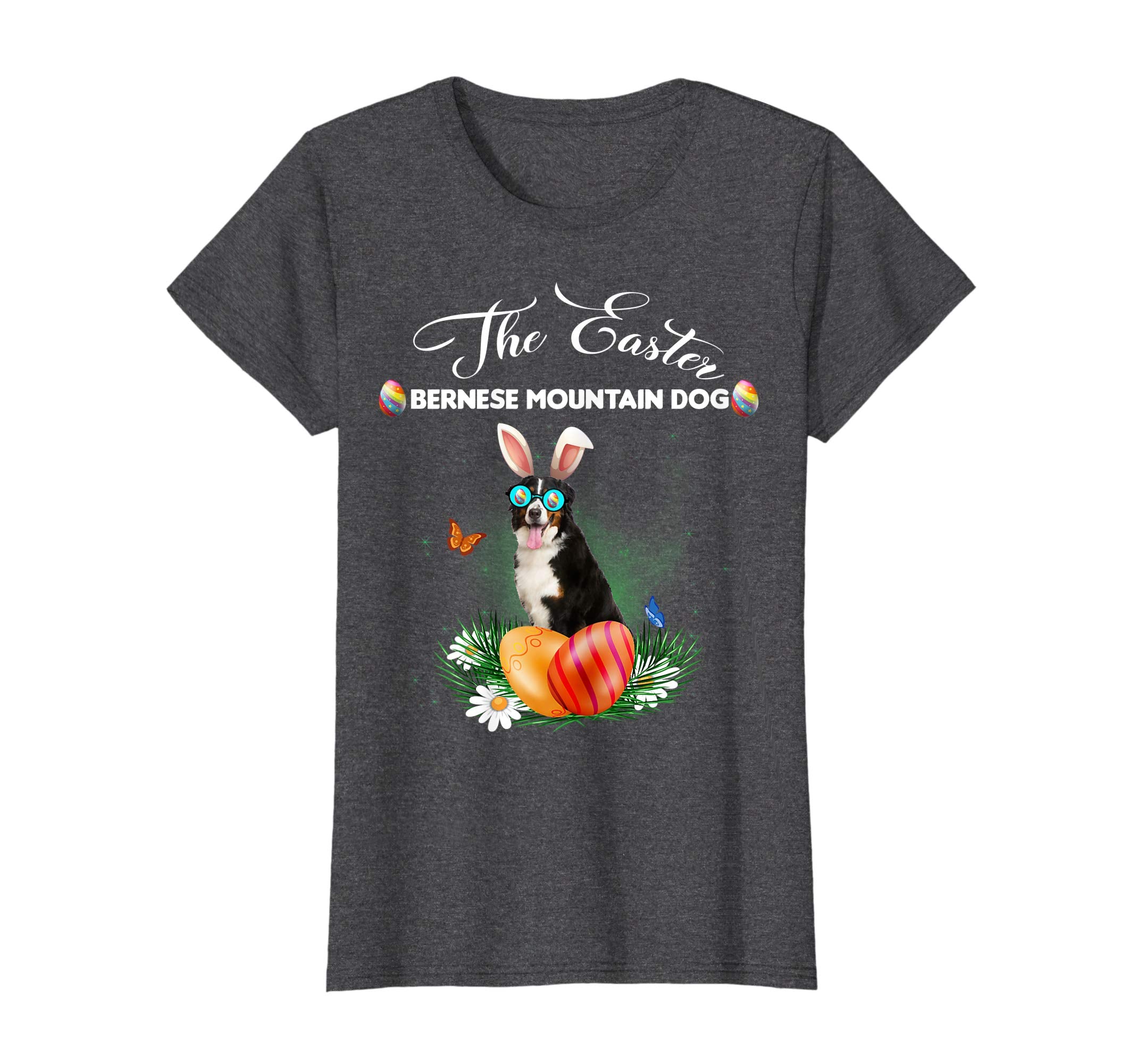 Bernese Mountain Dog Bunny Easter Day Dog Gifts T-Shirt