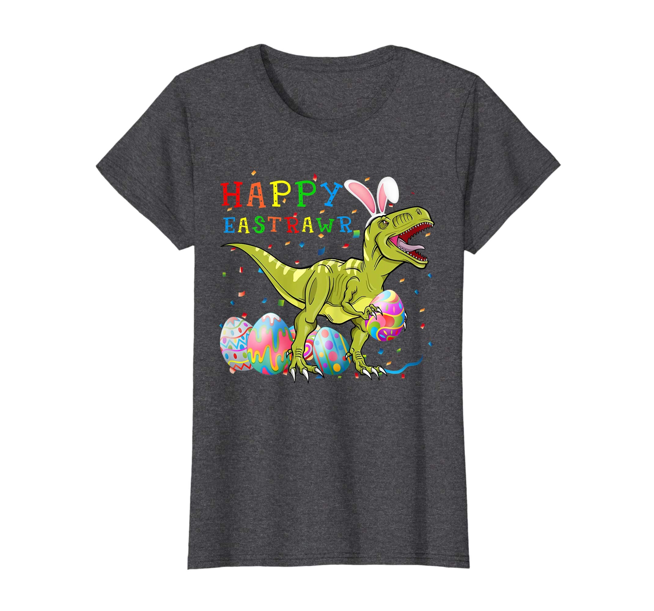 Happy Eastrawr T Rex Dinosaur Easter Bunny Egg Shirt Kids