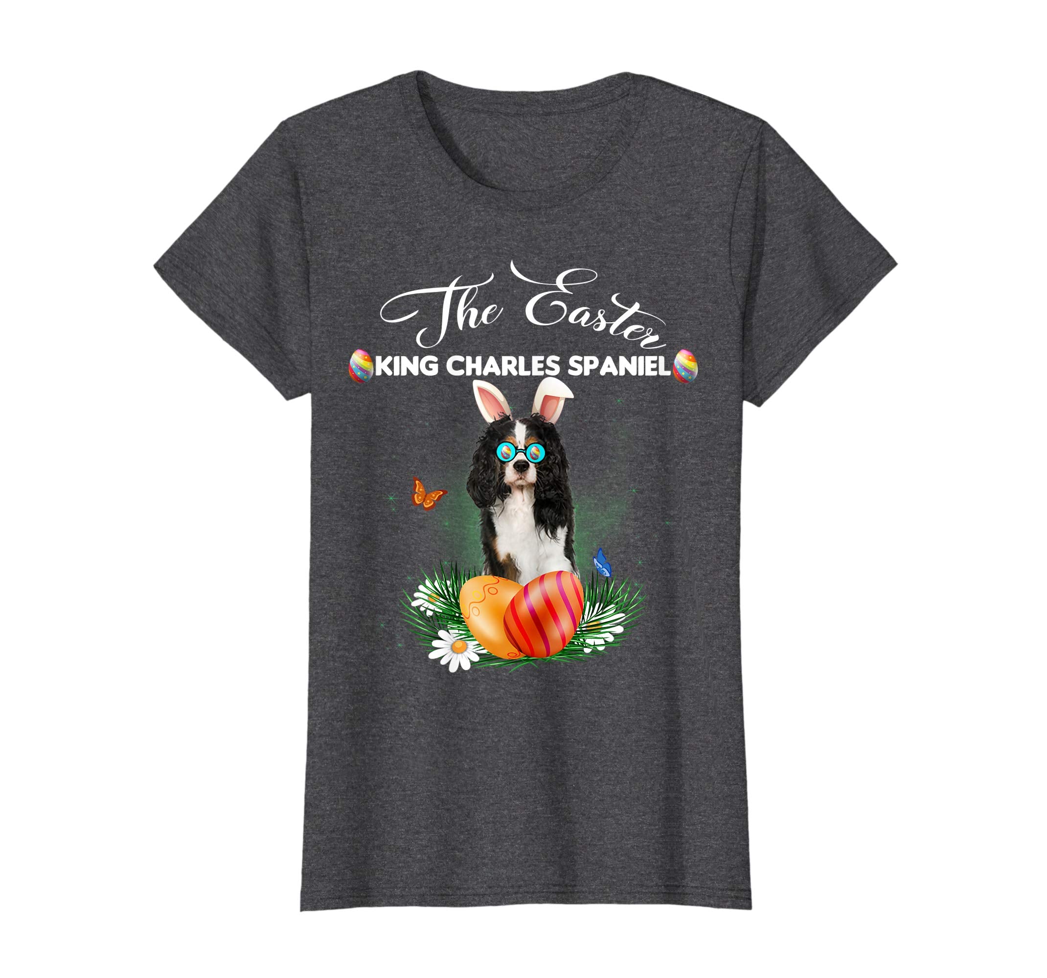 King Charles Spaniel Bunny Easter Day Dog Gifts T-Shirt