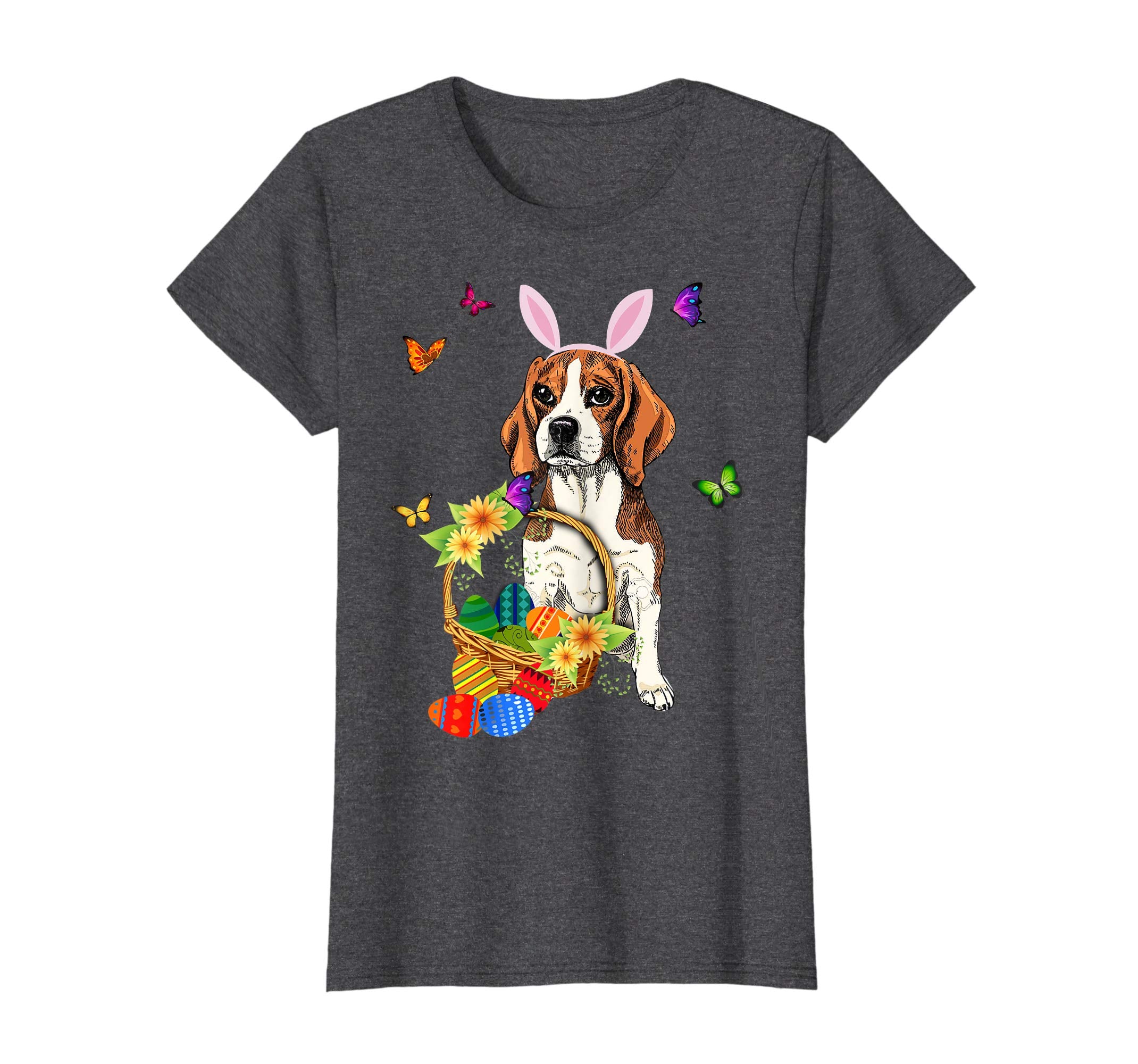 Beagle Bunny Hat Rabbit Easter Eggs Shirt