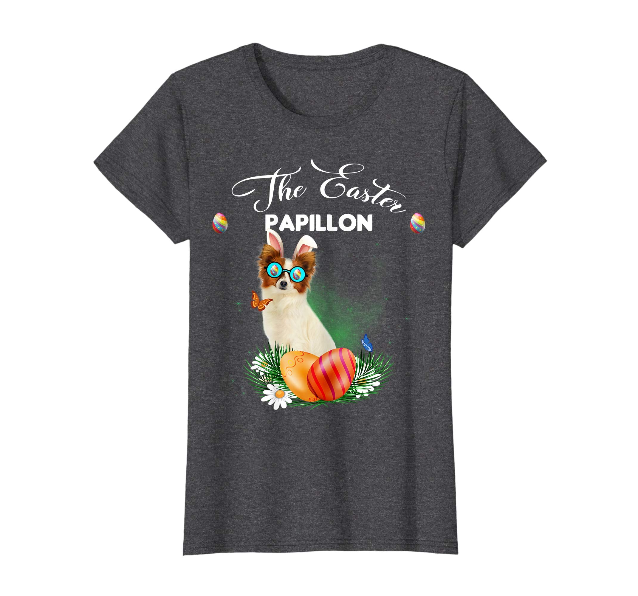 Papillon Bunny Easter Day Dog Gifts T-Shirt