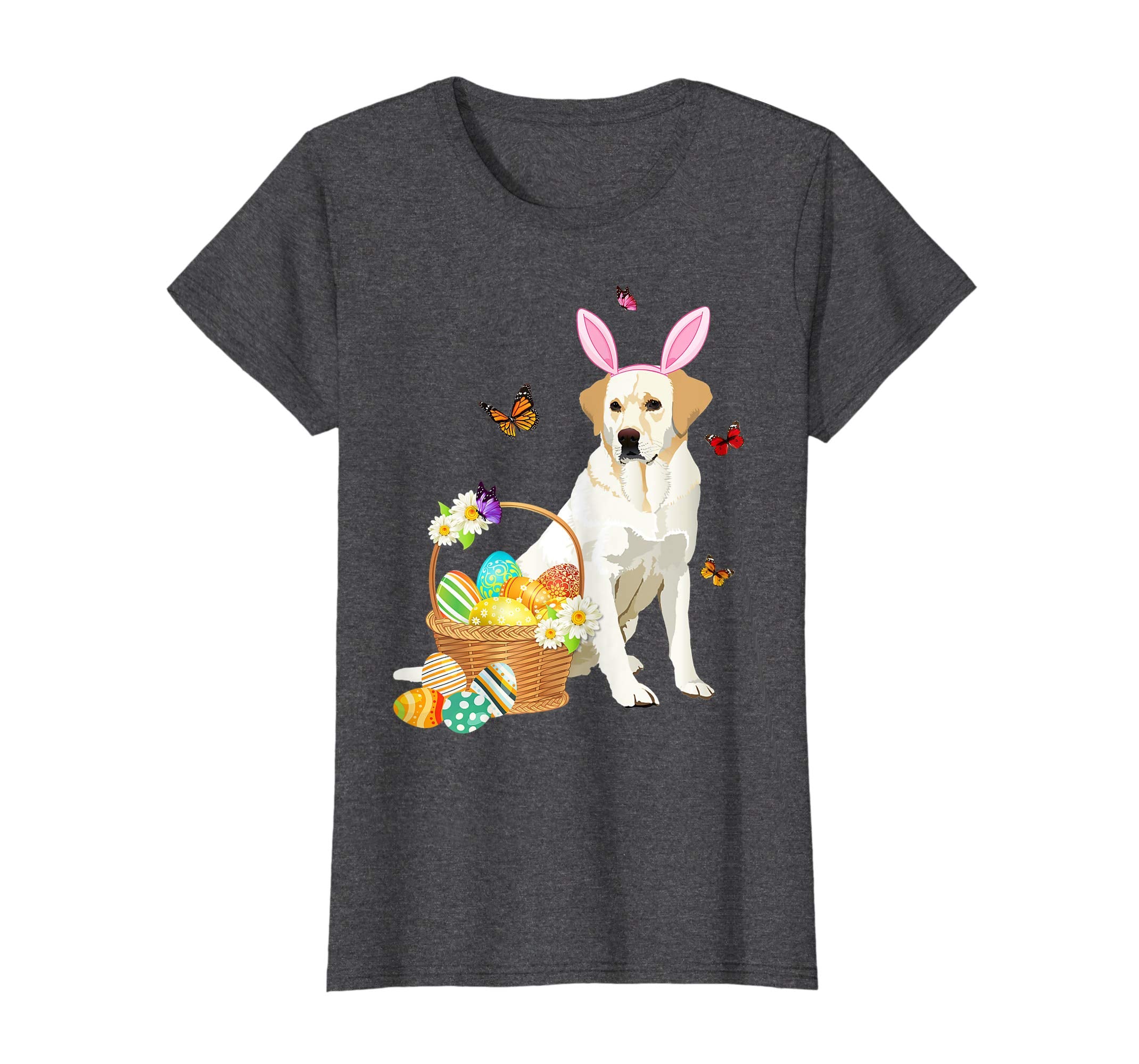 Labrador Bunny Hat Rabbit Easter Eggs Shirt Happy Ea