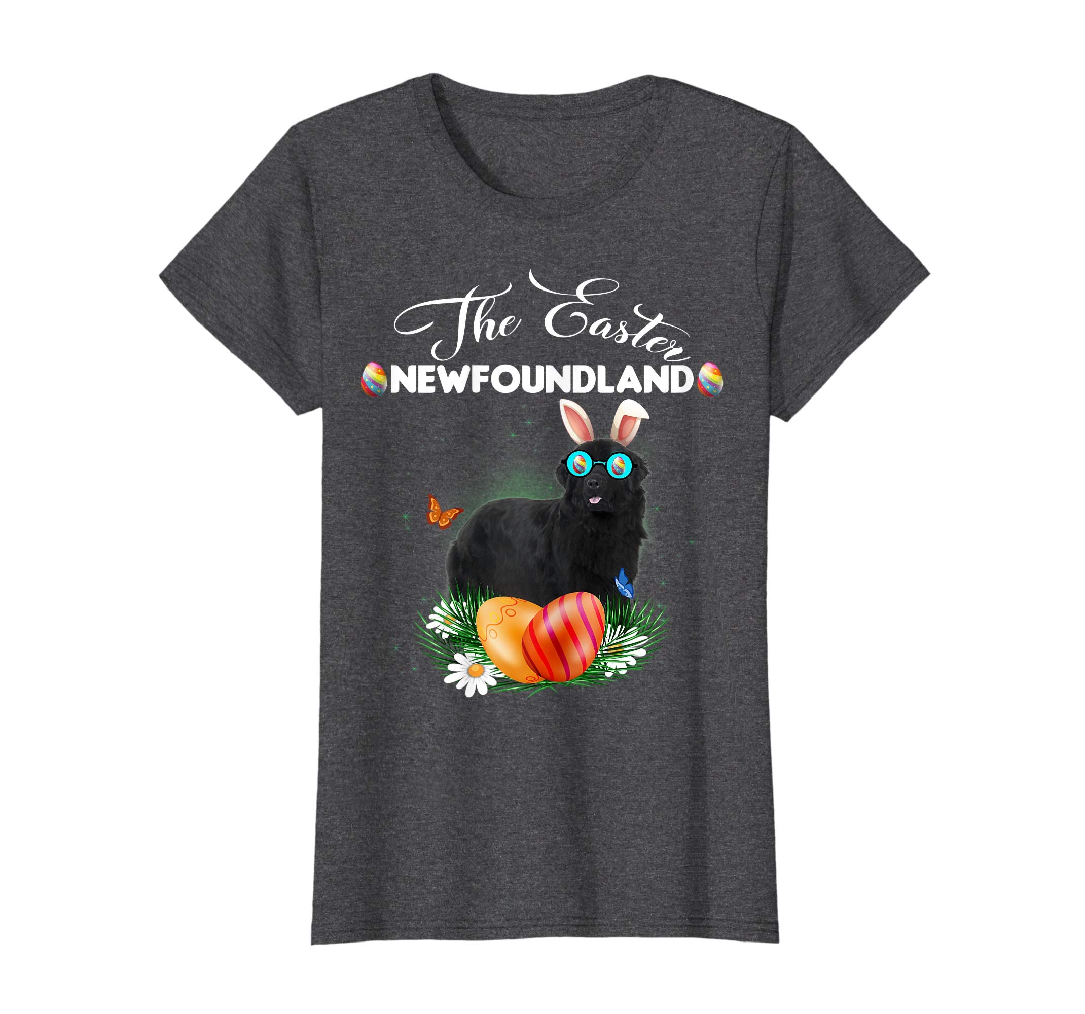 Newfoundland Bunny Easter Day Dog Gifts T-Shirt