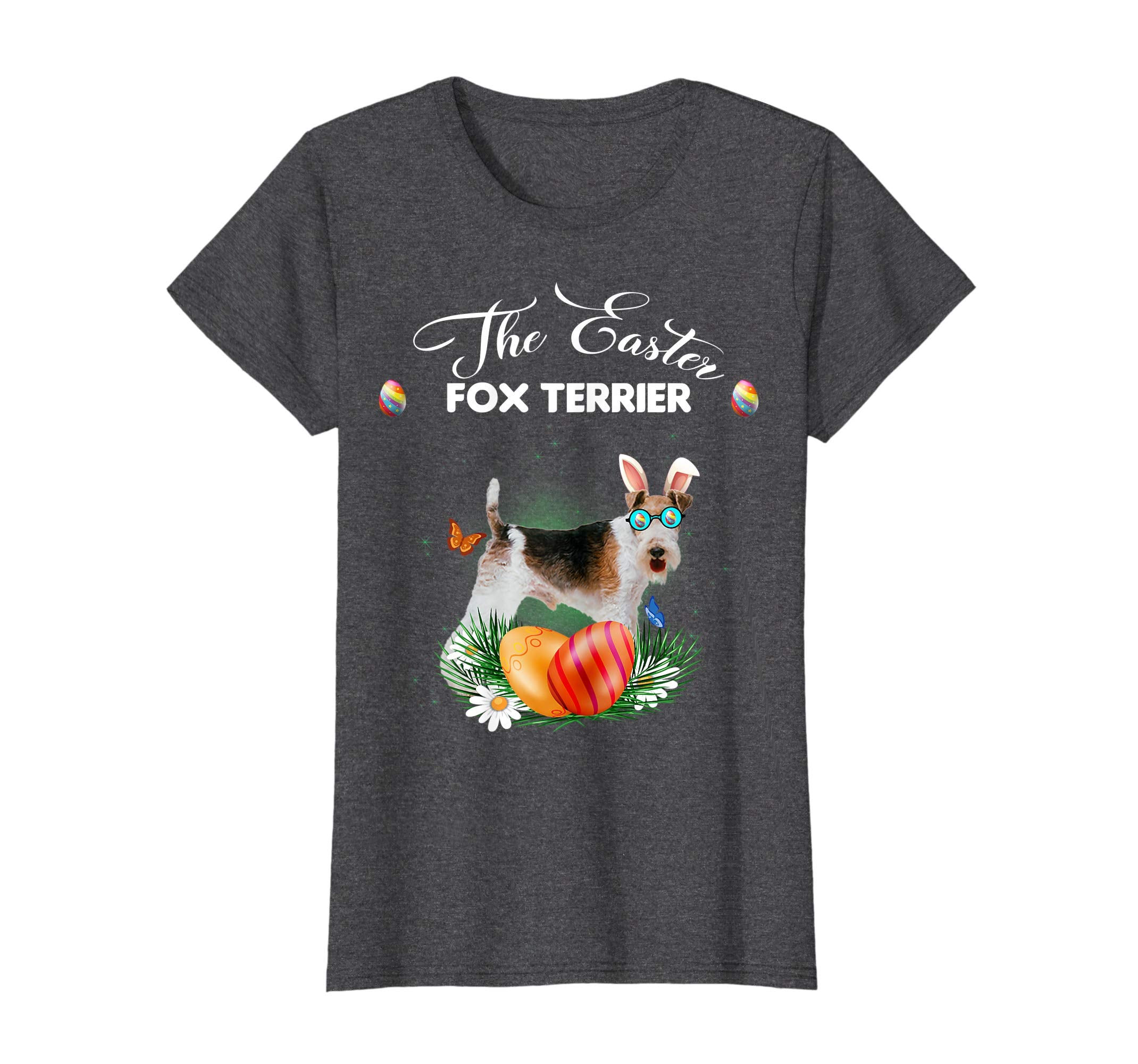 Fox Terrier Bunny Easter Day Dog Gifts T-Shirt