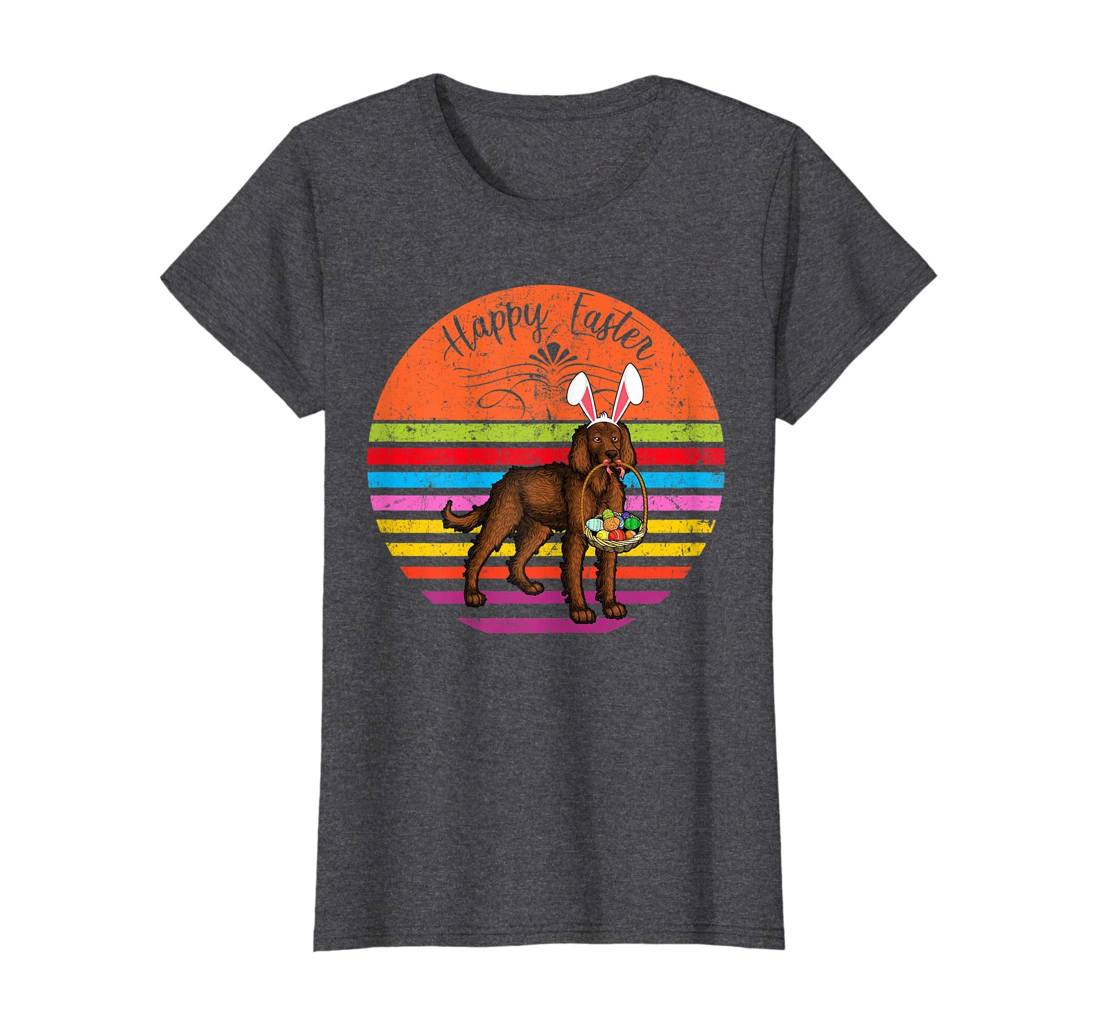 Vintage American Water Spaniel Dog Easter Eggs Basket Shirt