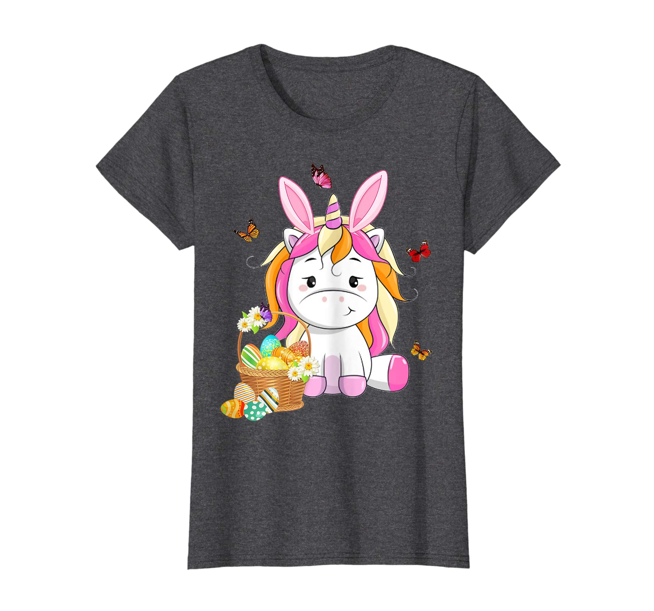 Unicorn Bunny Hat Rabbit Easter Eggs Shirt Happy Ea