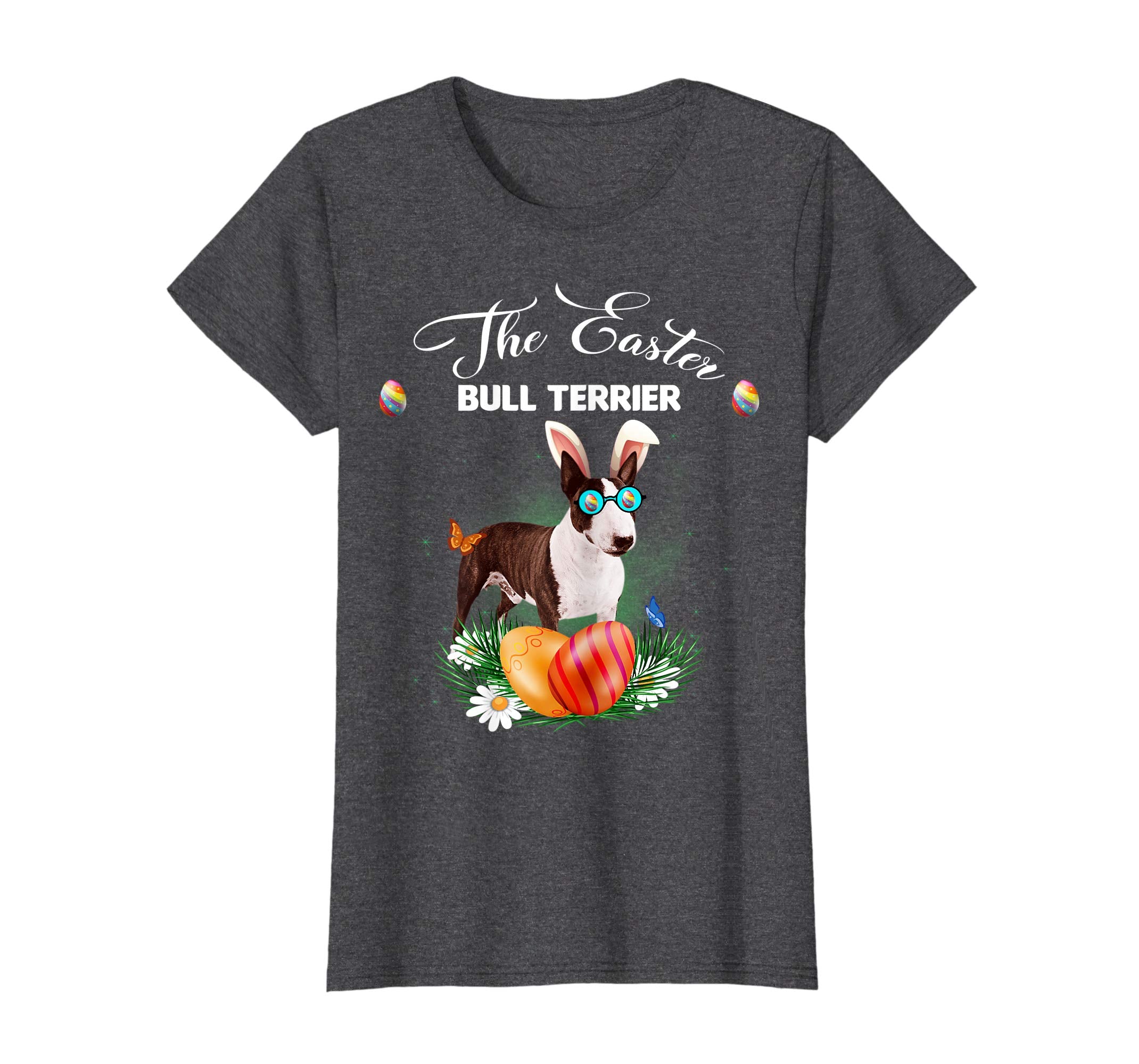 Bull Terrier Bunny Easter Day Dog Gifts T-Shirt
