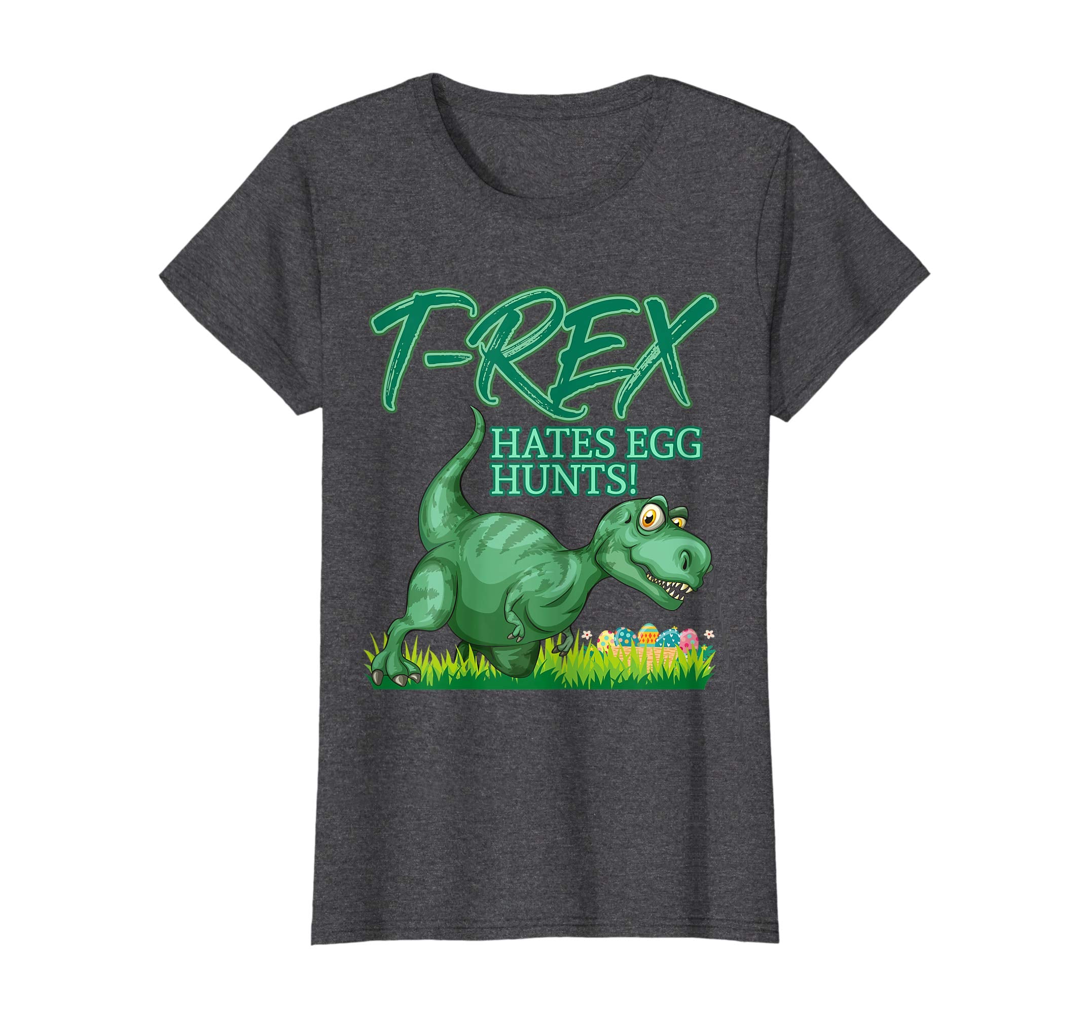 Funny Dinosaur Easter T-shirt T-rex Hates Egg Hunts Tee