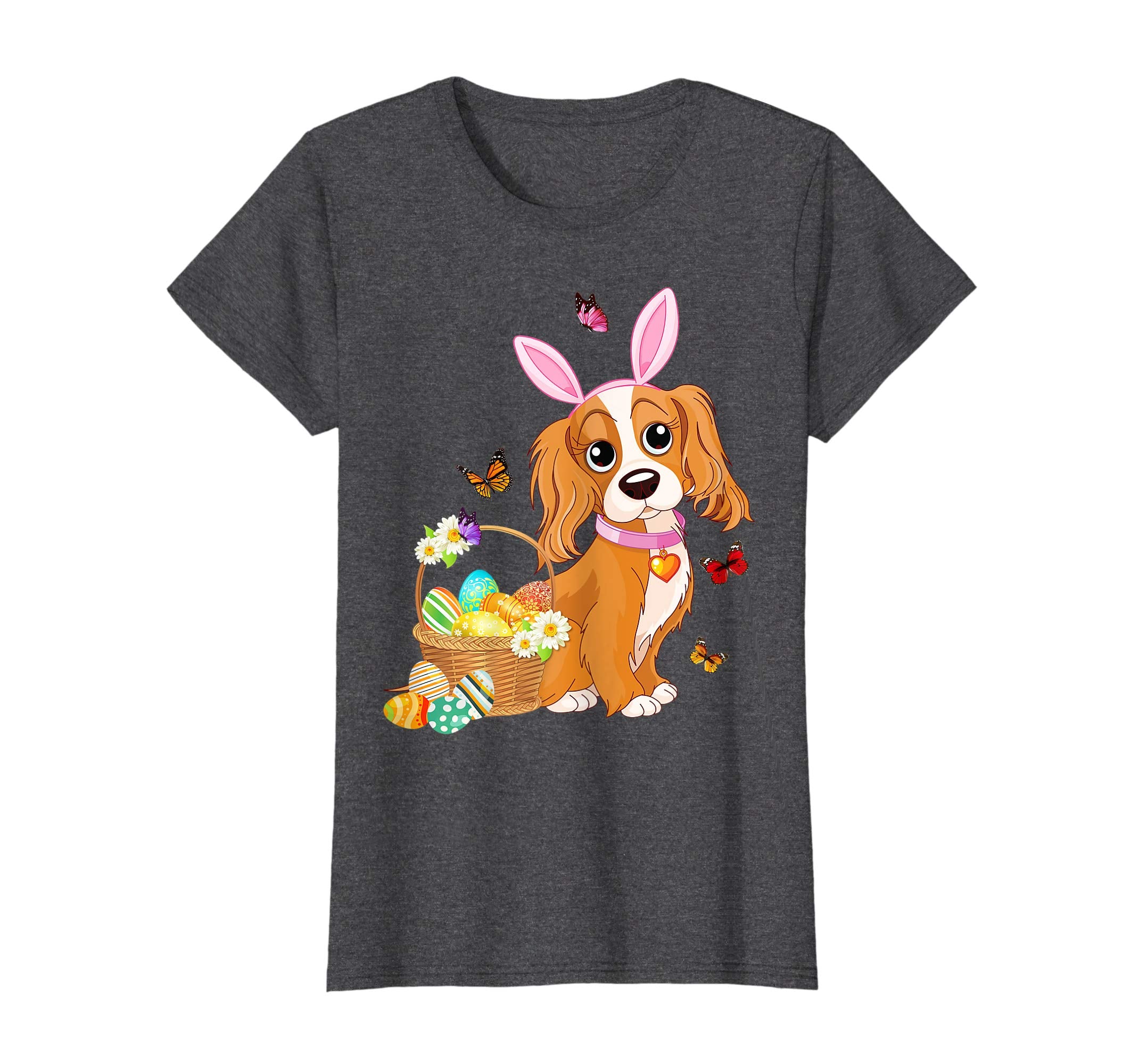 Dog Bunny Hat Rabbit Easter Eggs Shirt Happy Ea