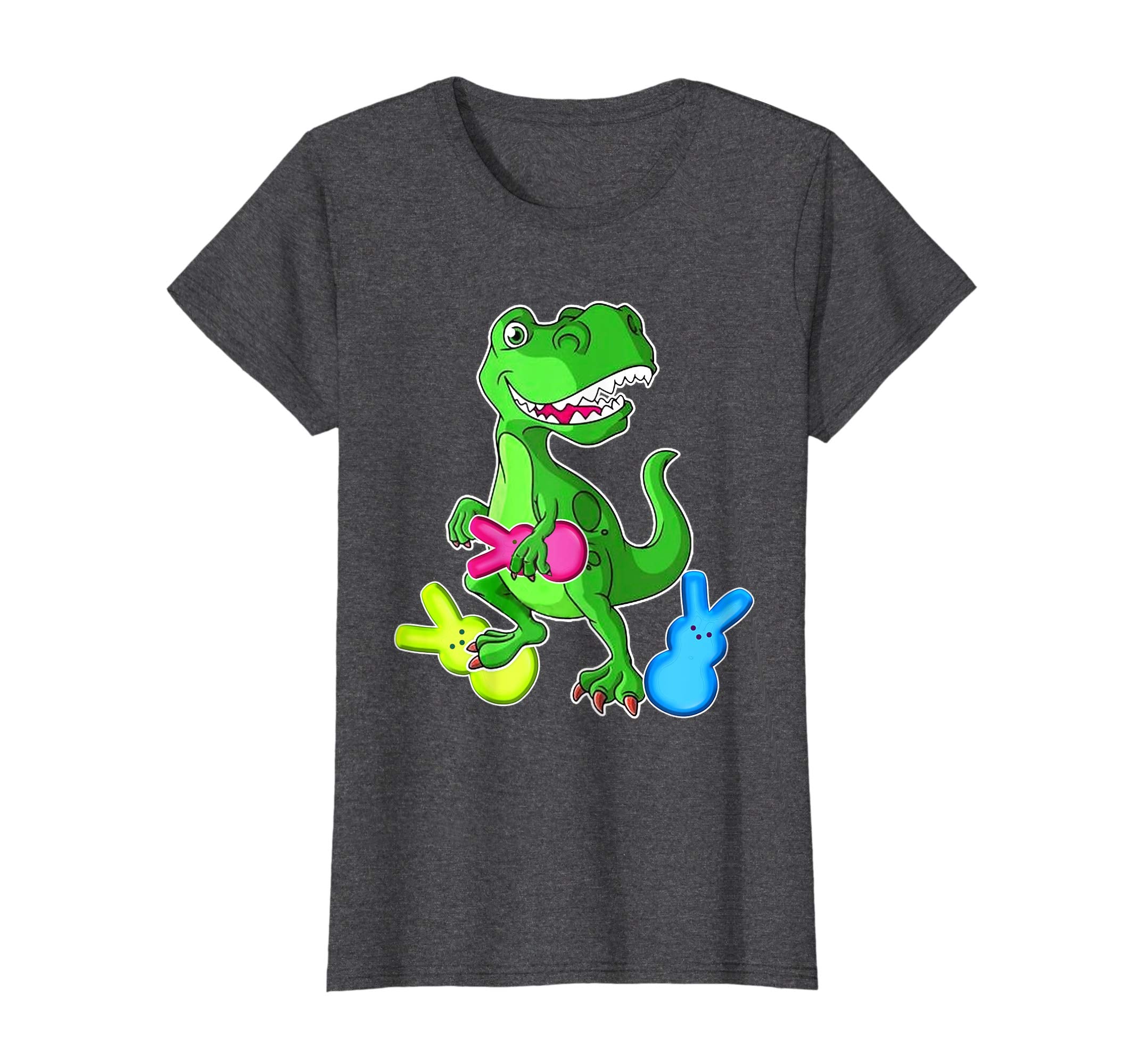 Dinosaur T Rex Eat Bunny Peeps-Happy Easter Day Shirt