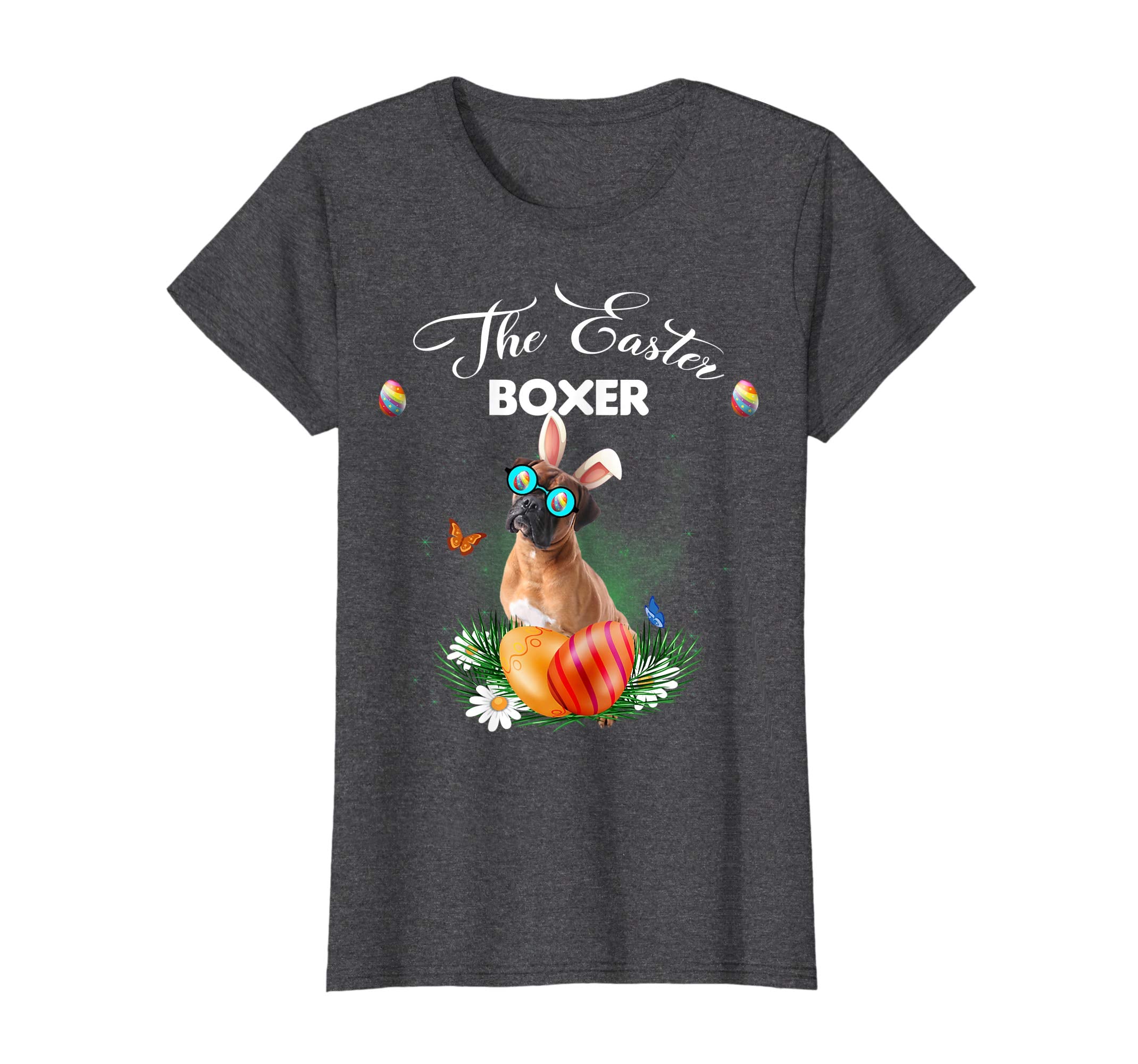 Boxer Bunny Easter Day Dog Gifts T-Shirt