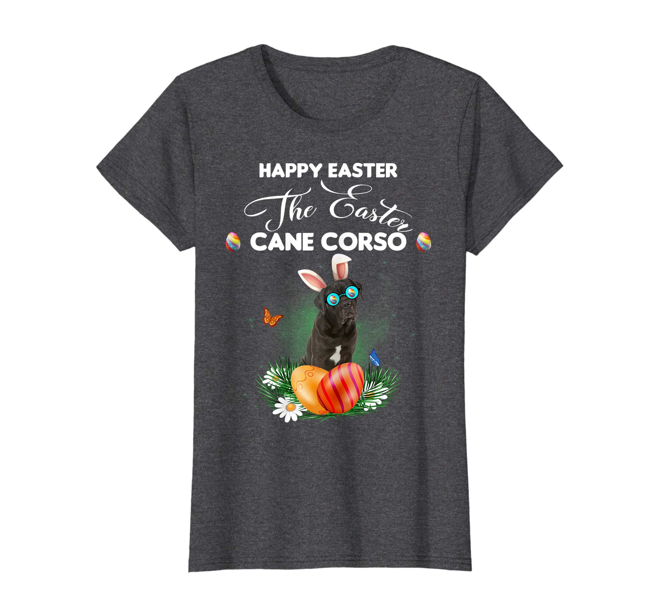 Cane Corso Dog Sunglass Bunny Happy Easter Day Tshirt