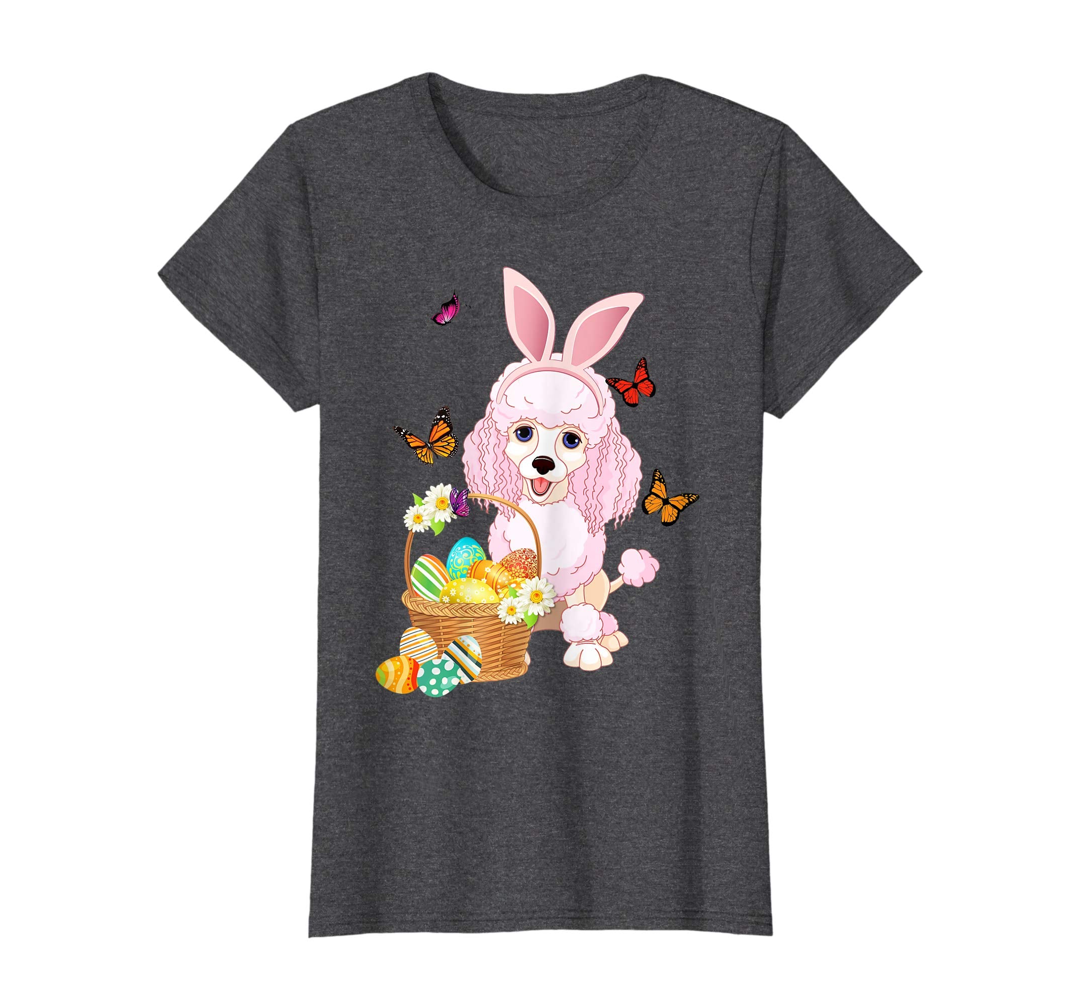 Poodle Bunny Hat Rabbit Easter Eggs Shirt