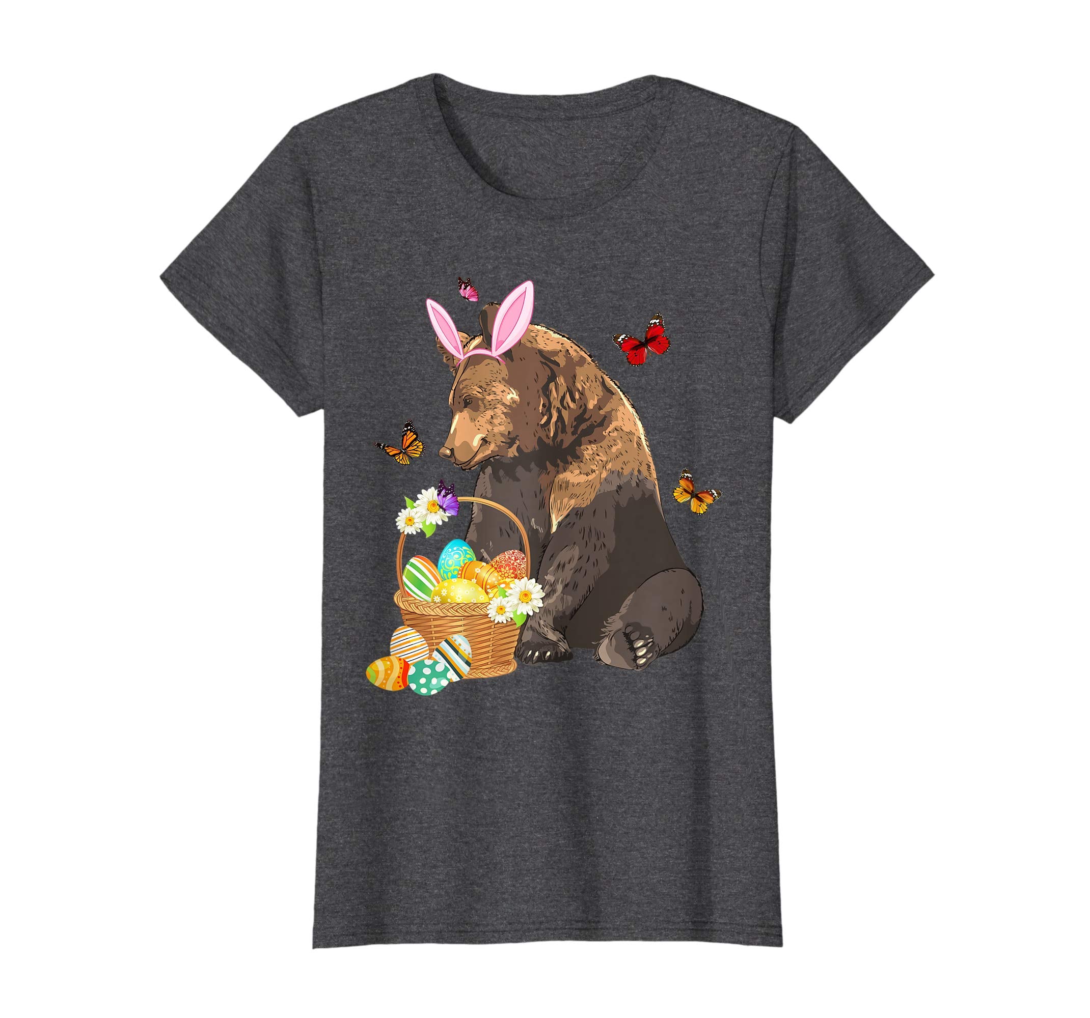 Bear Bunny Hat Rabbit Easter Eggs Shirt Happy Ea