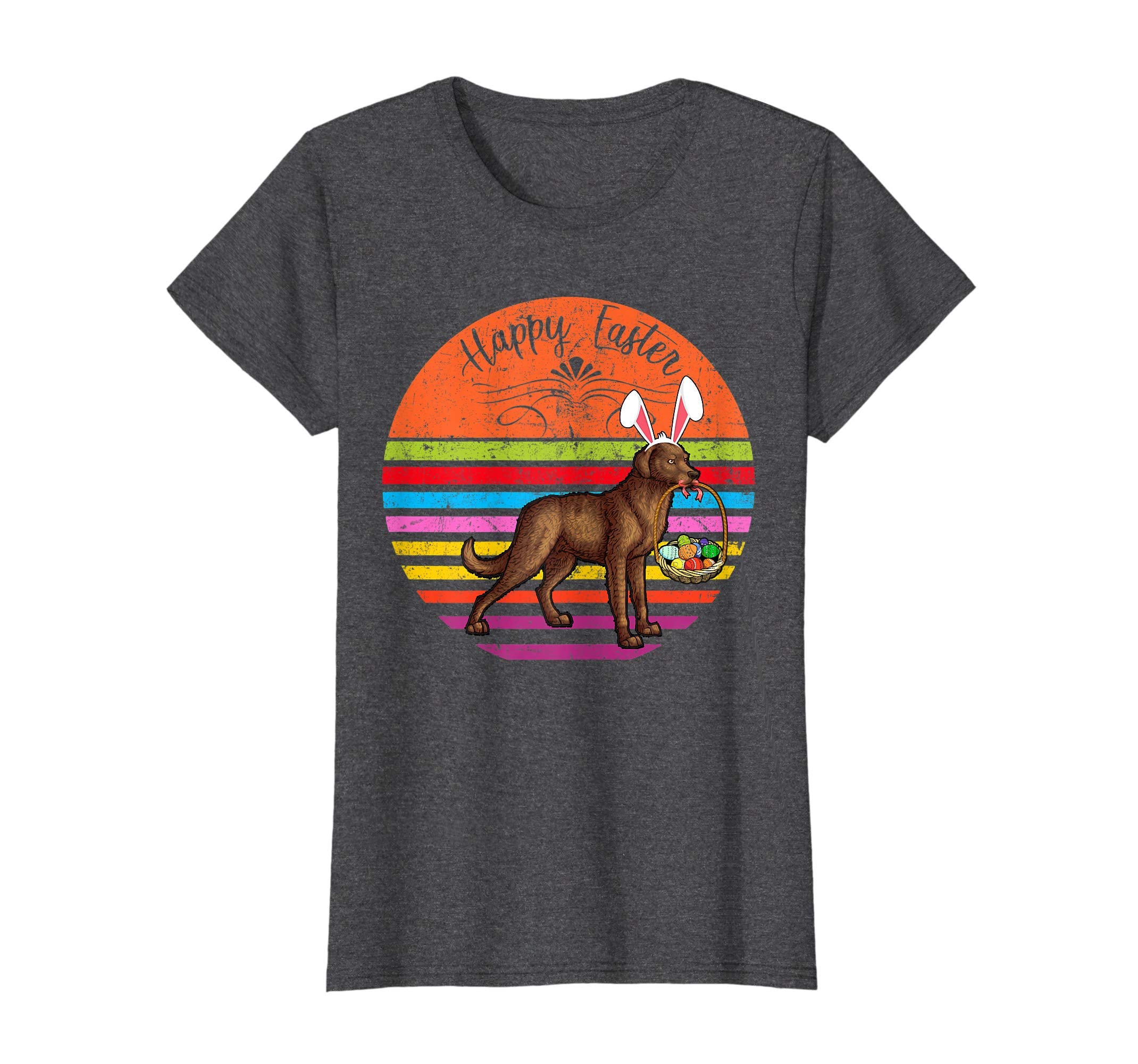 Vintage Chesapeake Bay Retriever Dog Easter Eggs T Shirt