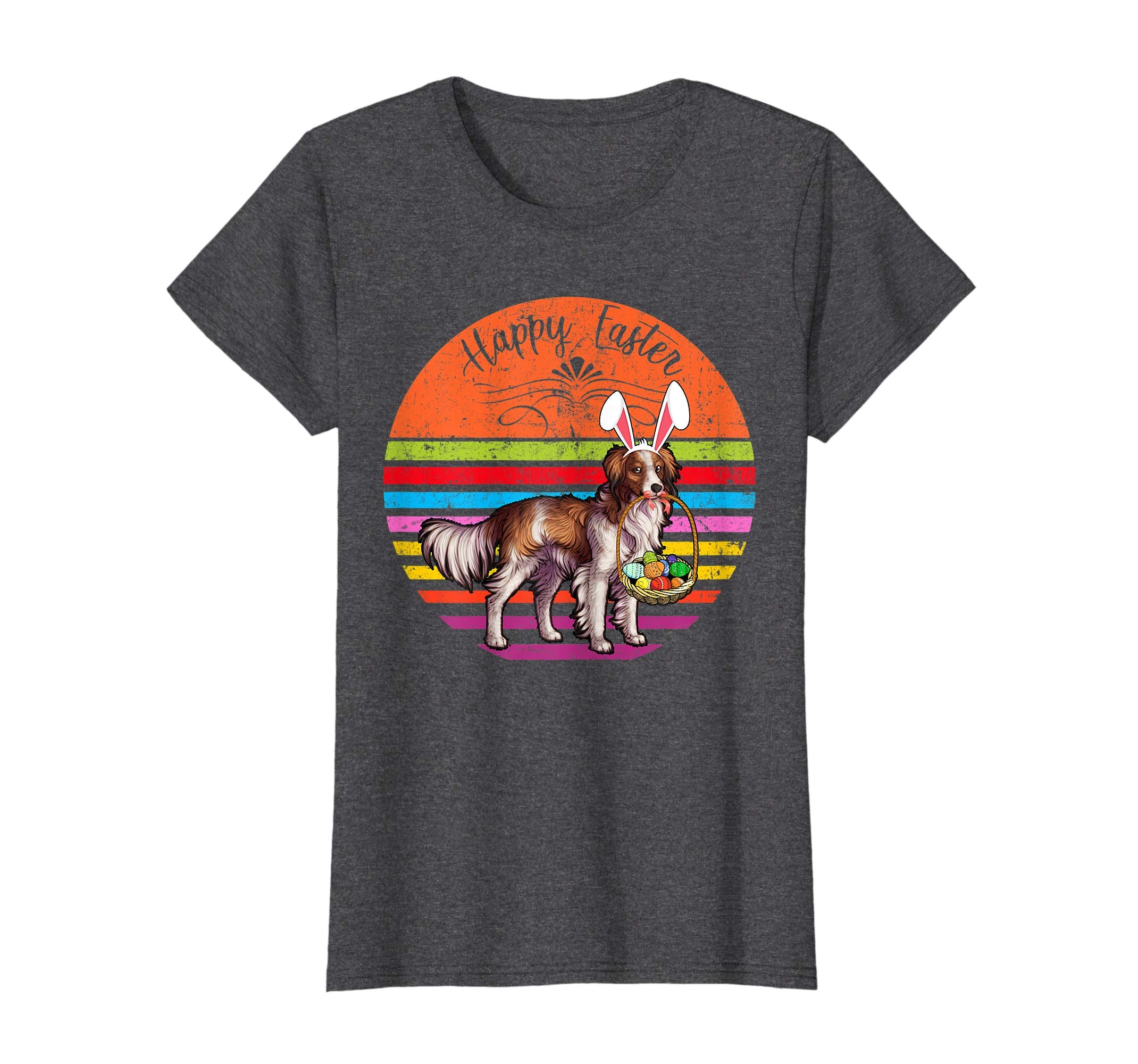 Vintage Kooikerhondje Dog Easter Eggs Basket T Shirt