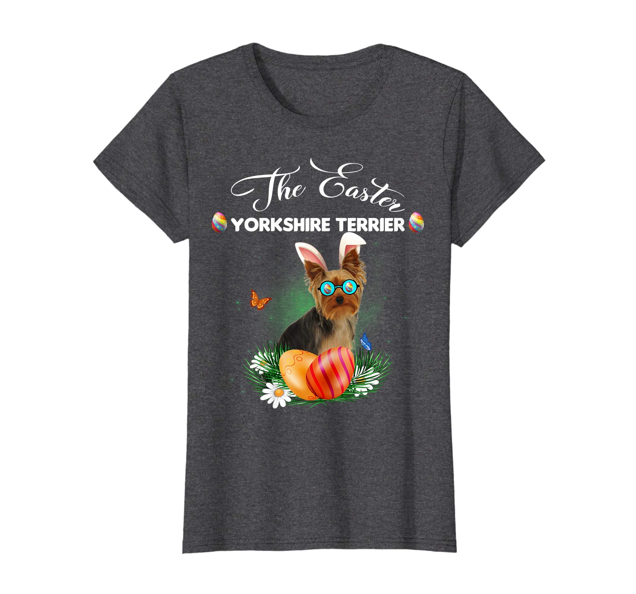 Yorkshire Terrier Bunny Easter Day Dog Gifts T-Shirt