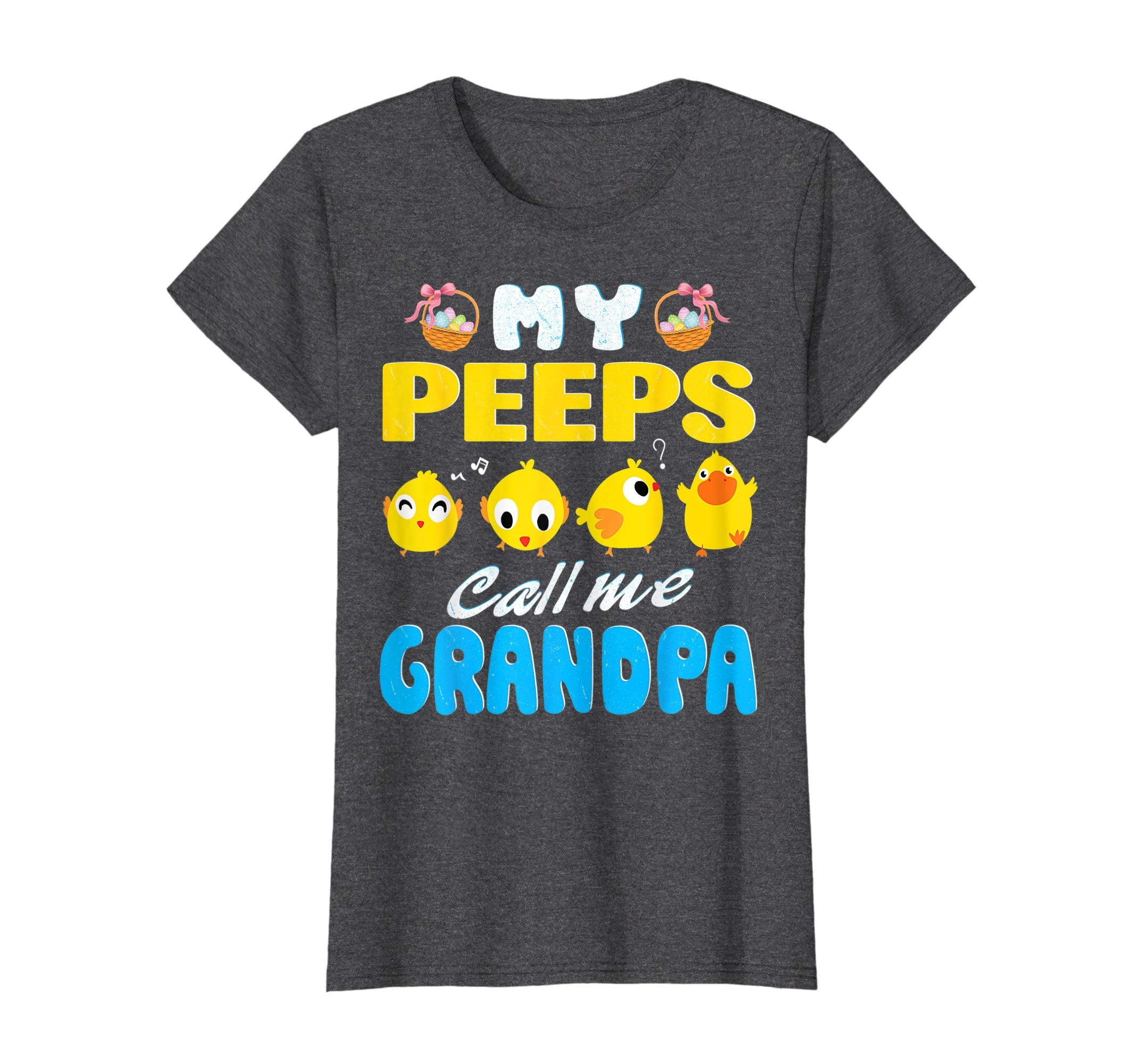 My Peeps Chicks Call Me Grandpa Happy Easter Day Cute Shirt
