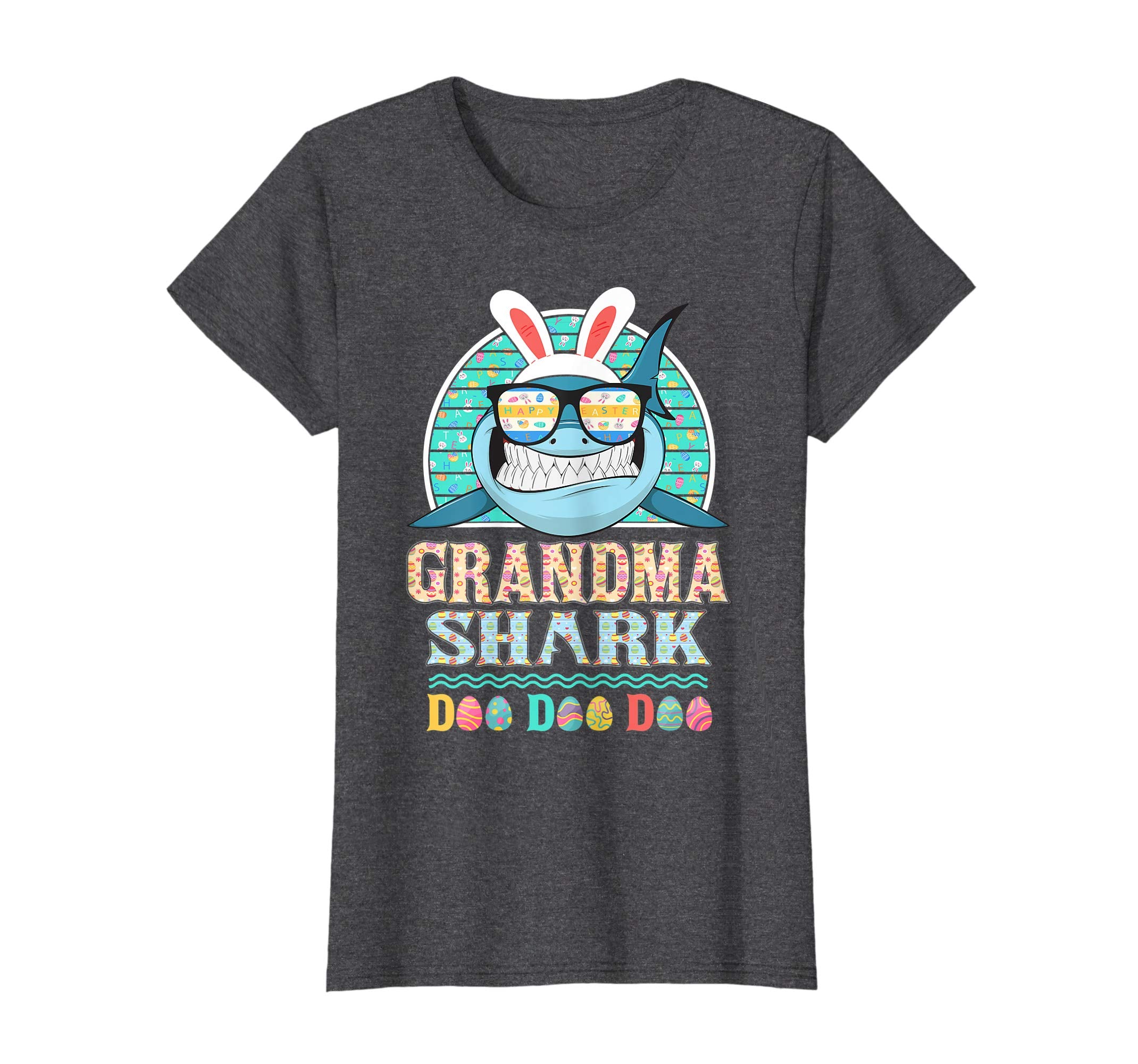Funny Grandma Shark Happy Easter Day Gift Family Shirt