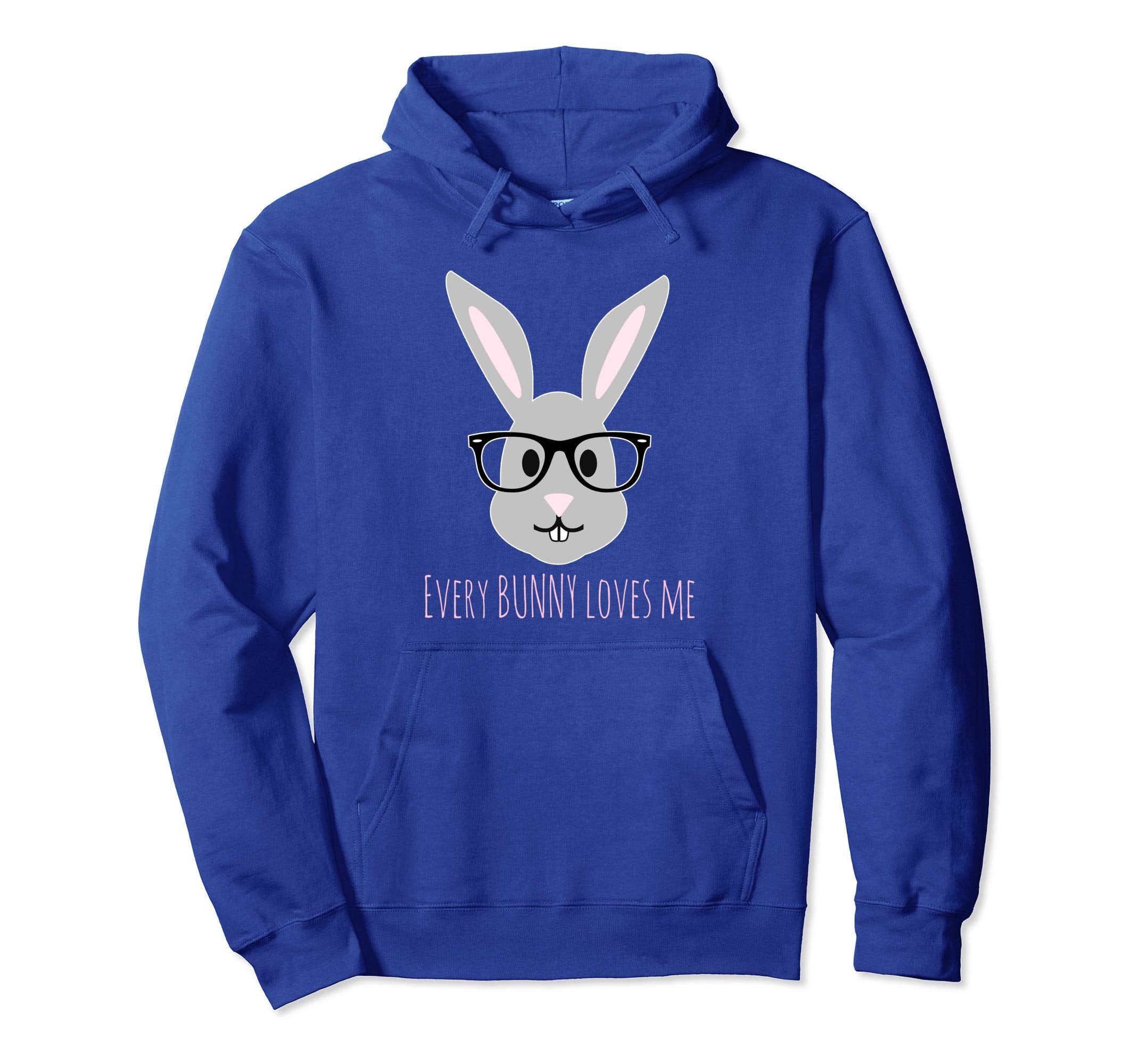 Happy Easter Shirt Bunny Head with Glasses Hoody Hoodie